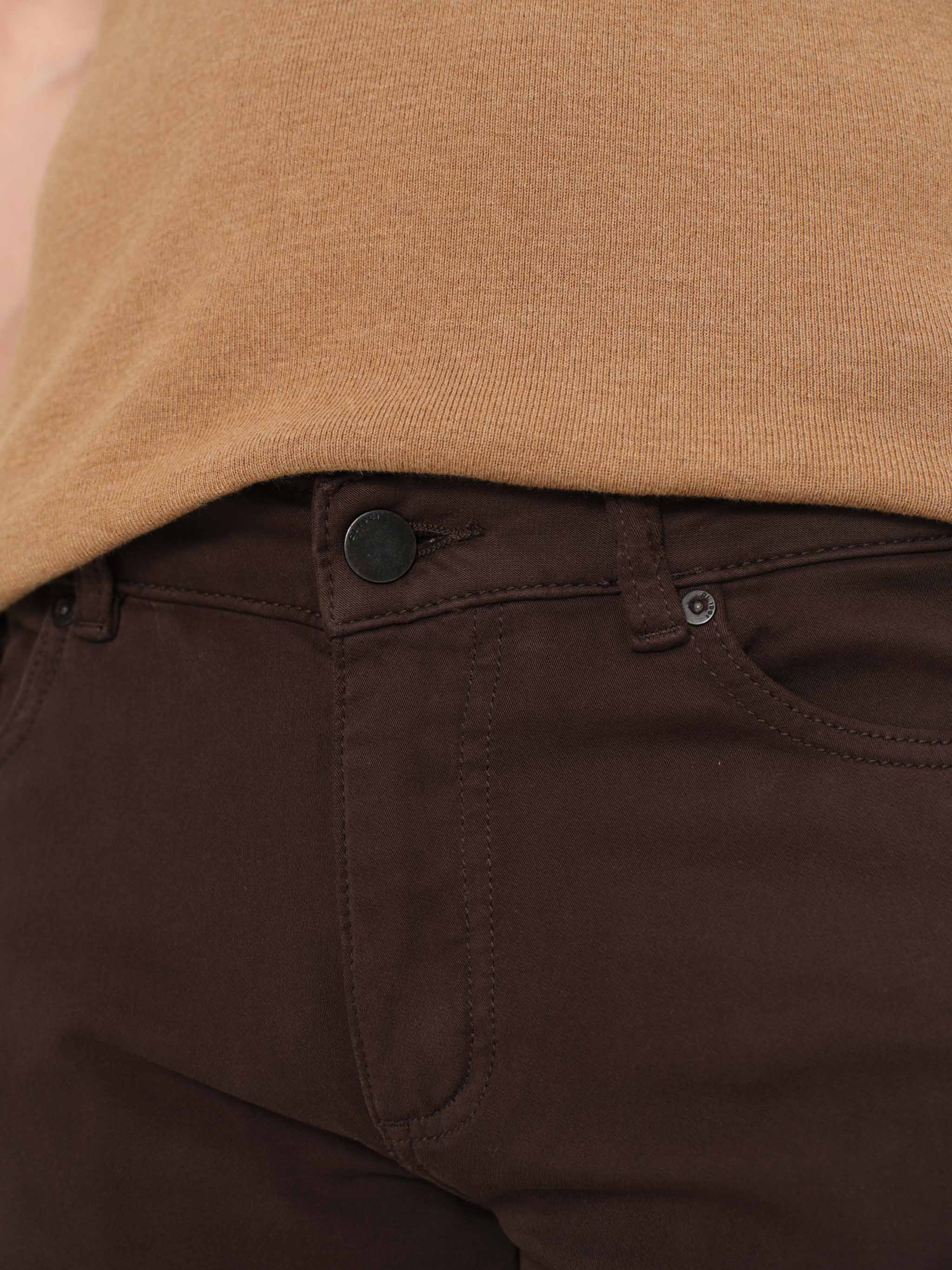 Nick Slim Jeans | Anthracite (Brown)