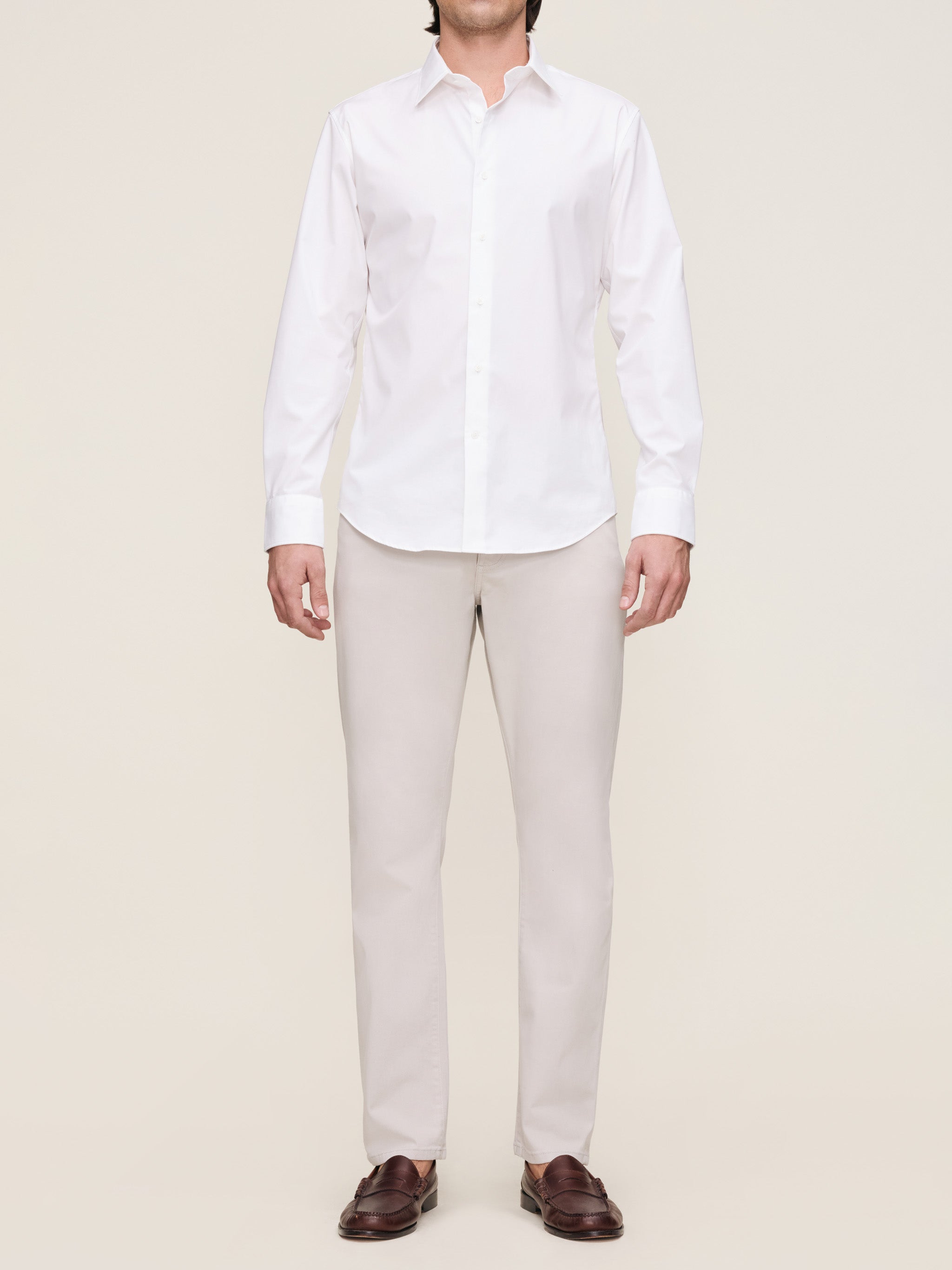 Russell Slim Straight Jeans | Light Grey