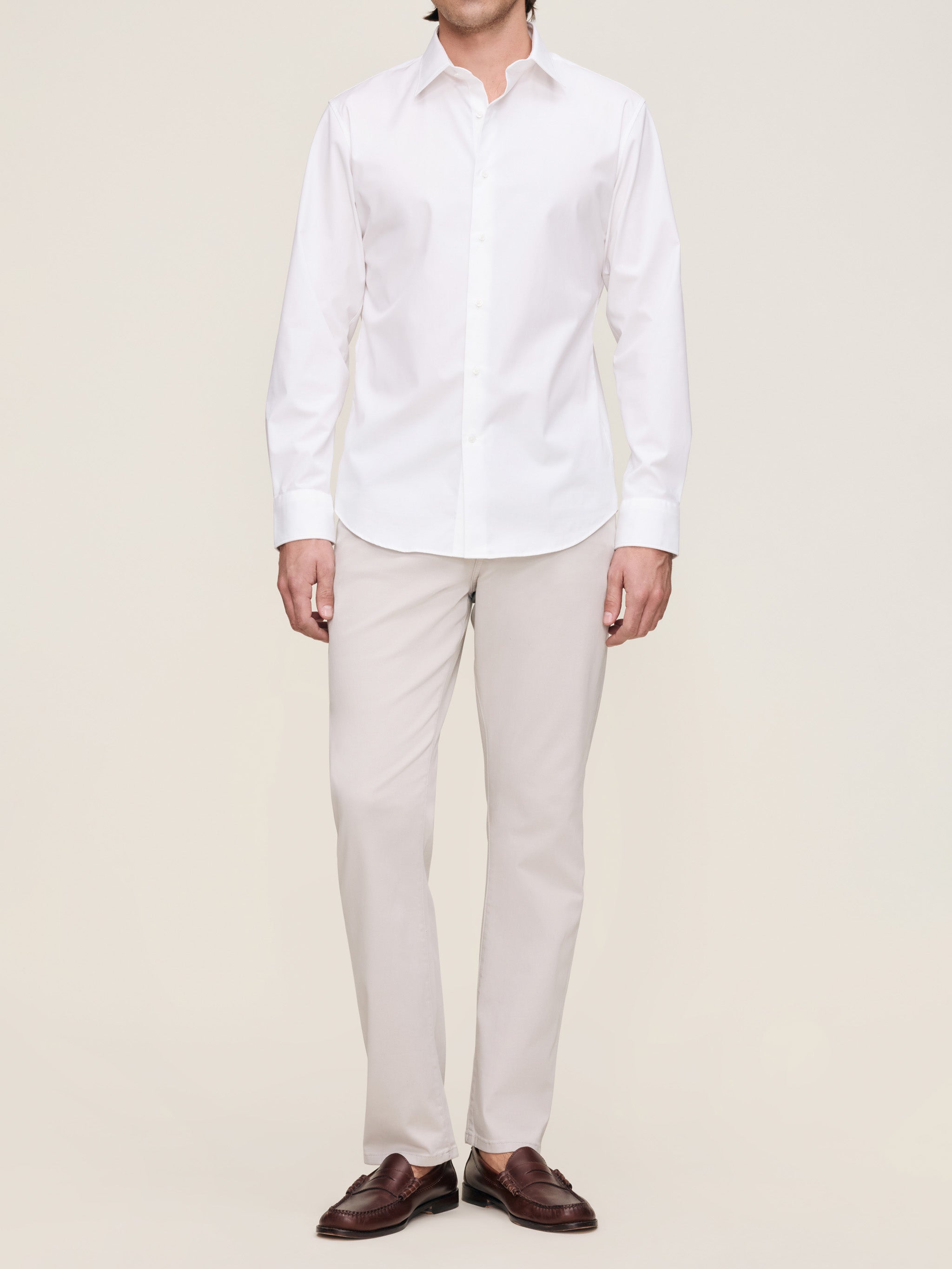 Russell Slim Straight Jeans | Light Grey