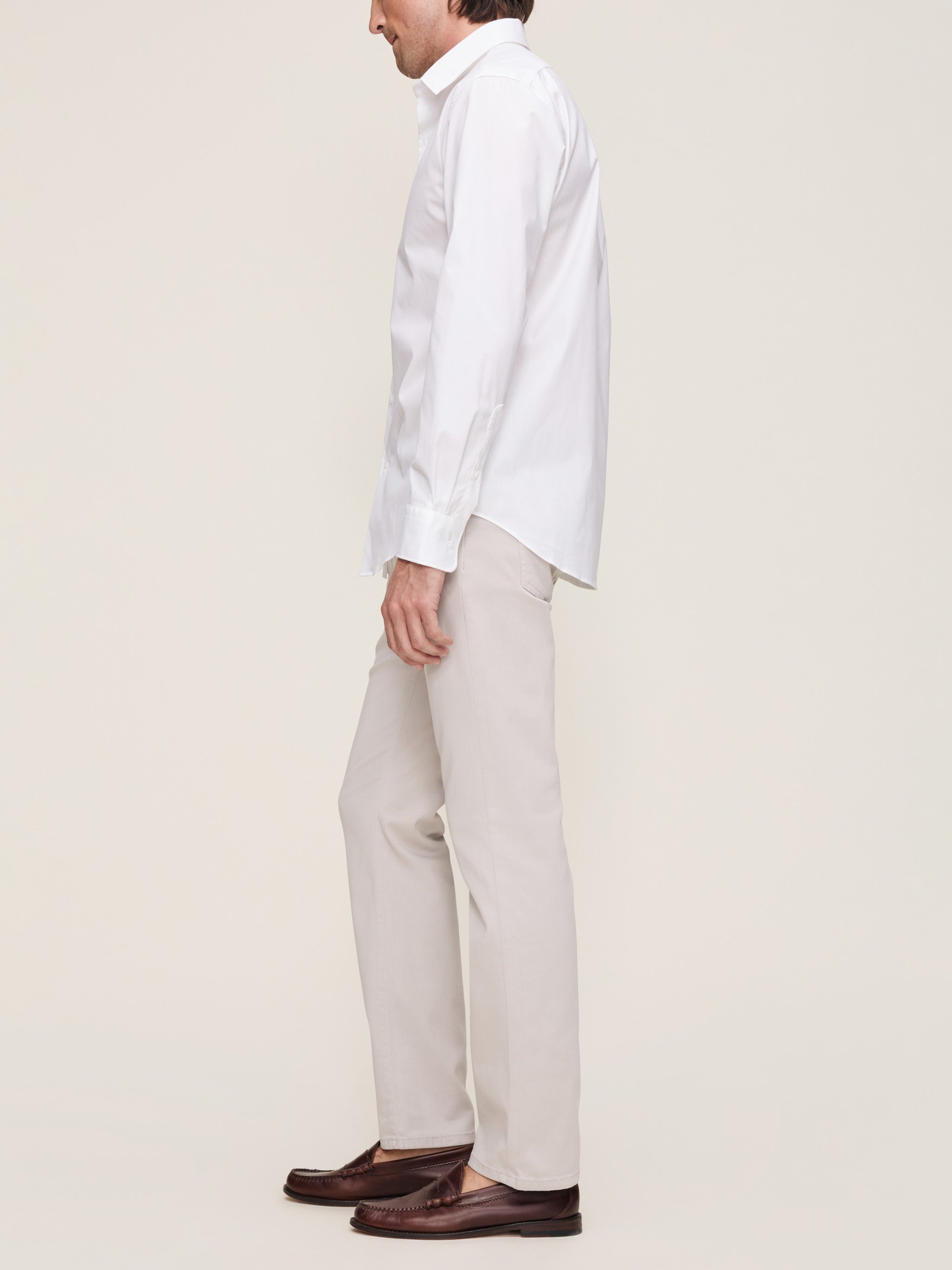 Russell Slim Straight Jeans | Light Grey