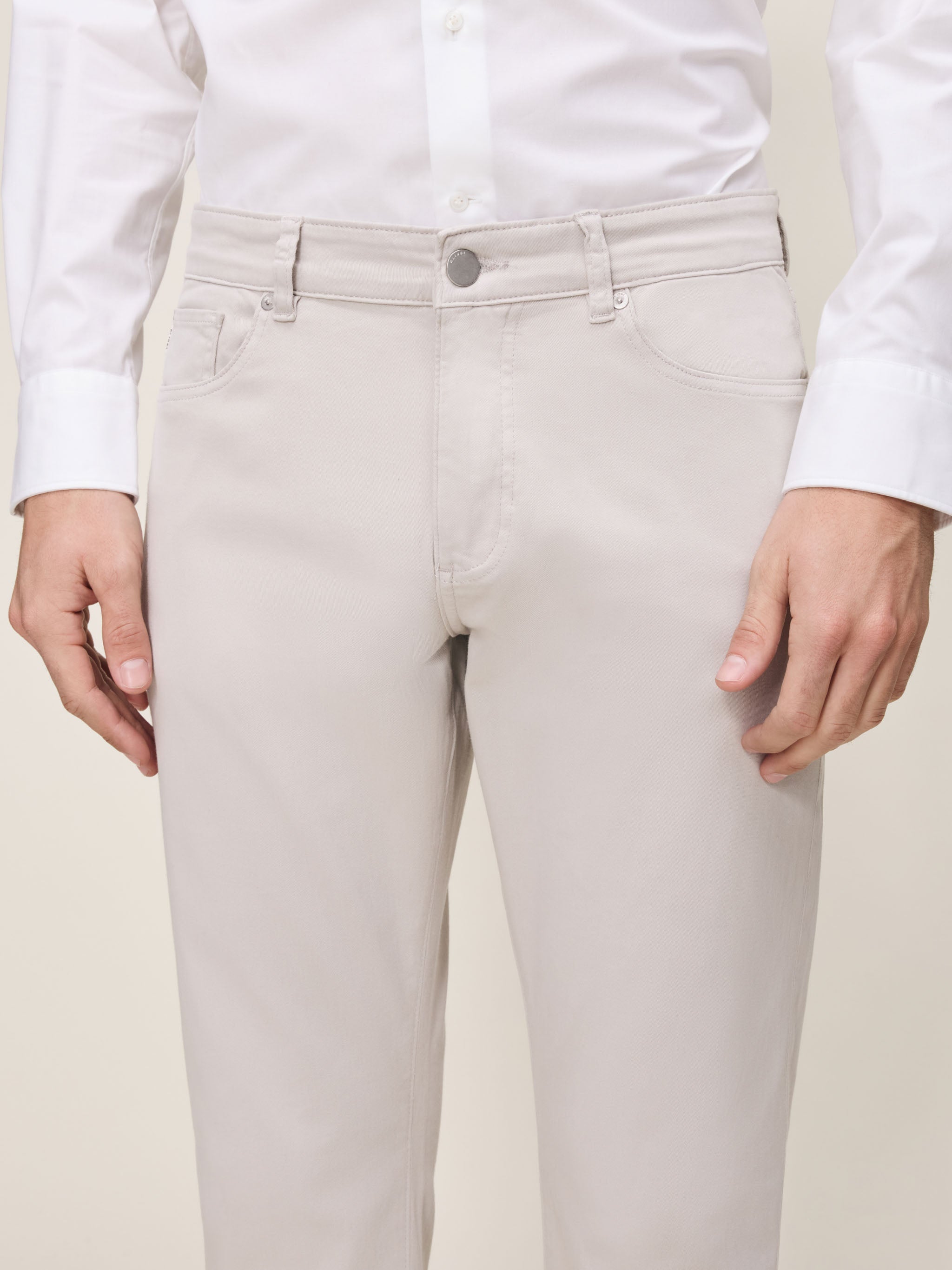 Russell Slim Straight Jeans | Light Grey