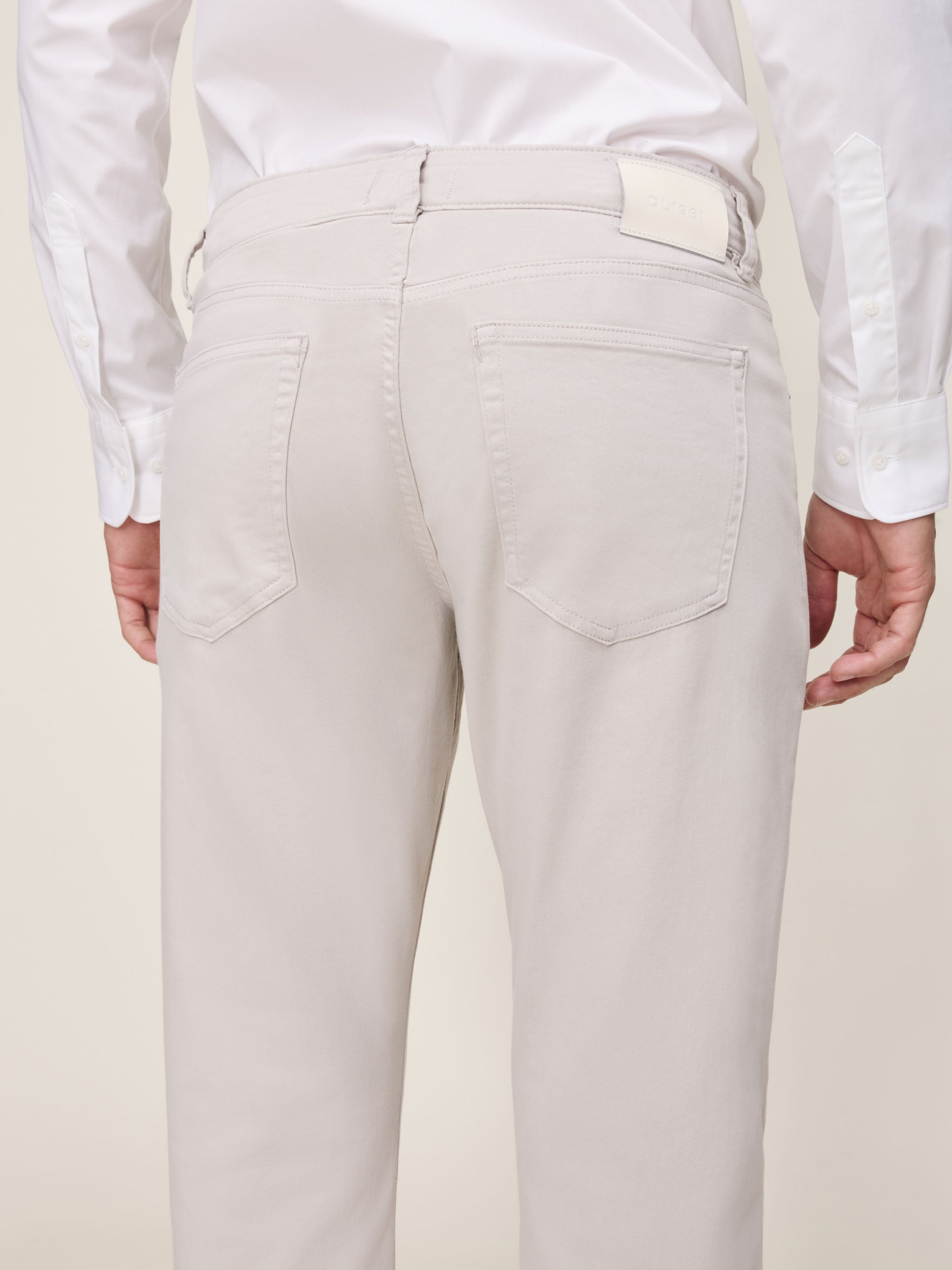 Russell Slim Straight Jeans | Light Grey