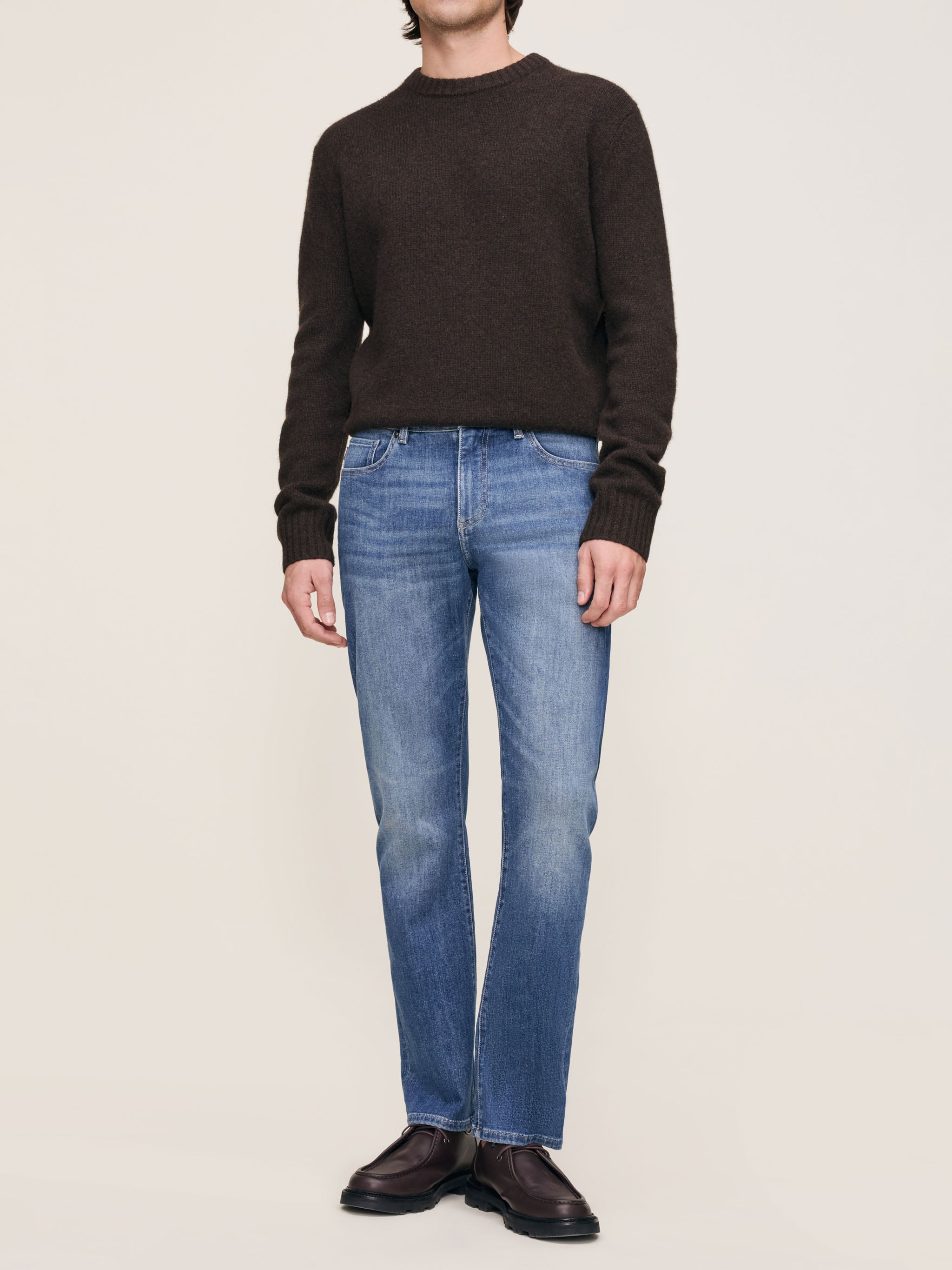 Avery Relaxed Straight Jeans | Sea Harbor (Mid Indigo)