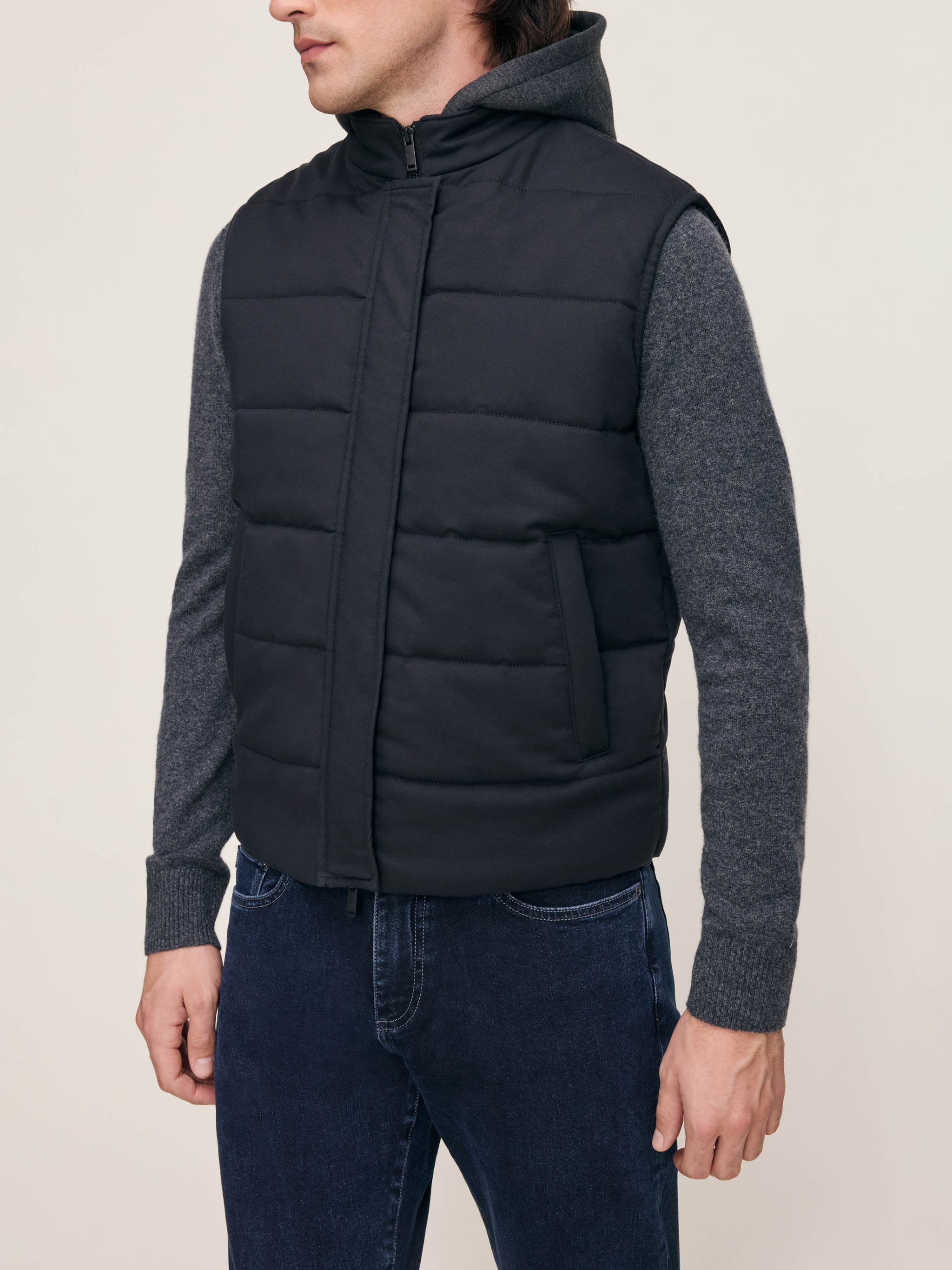 Padded Vest | Black Onyx