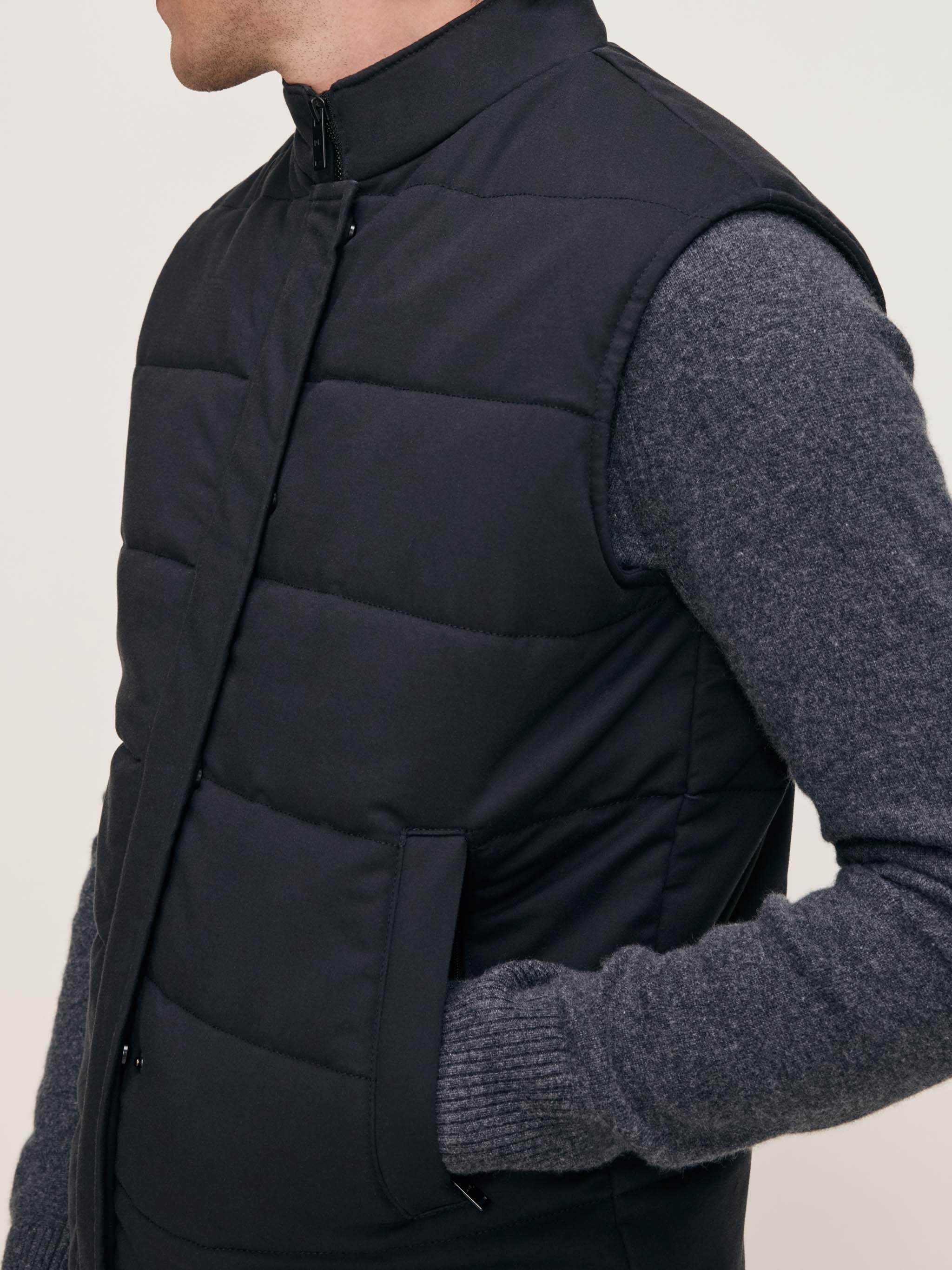 Padded Vest | Black Onyx