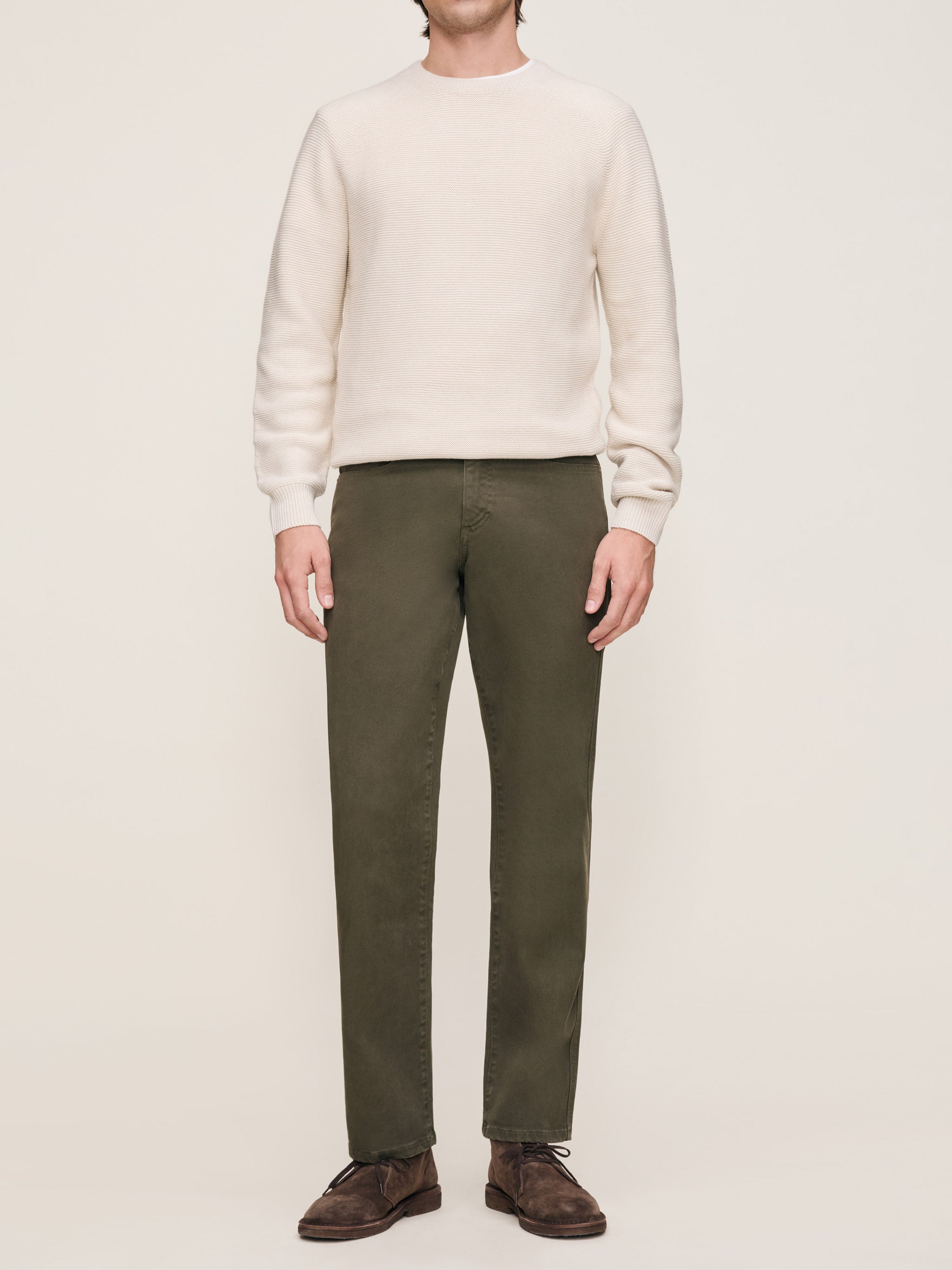 Noah Straight Pants | Military Green