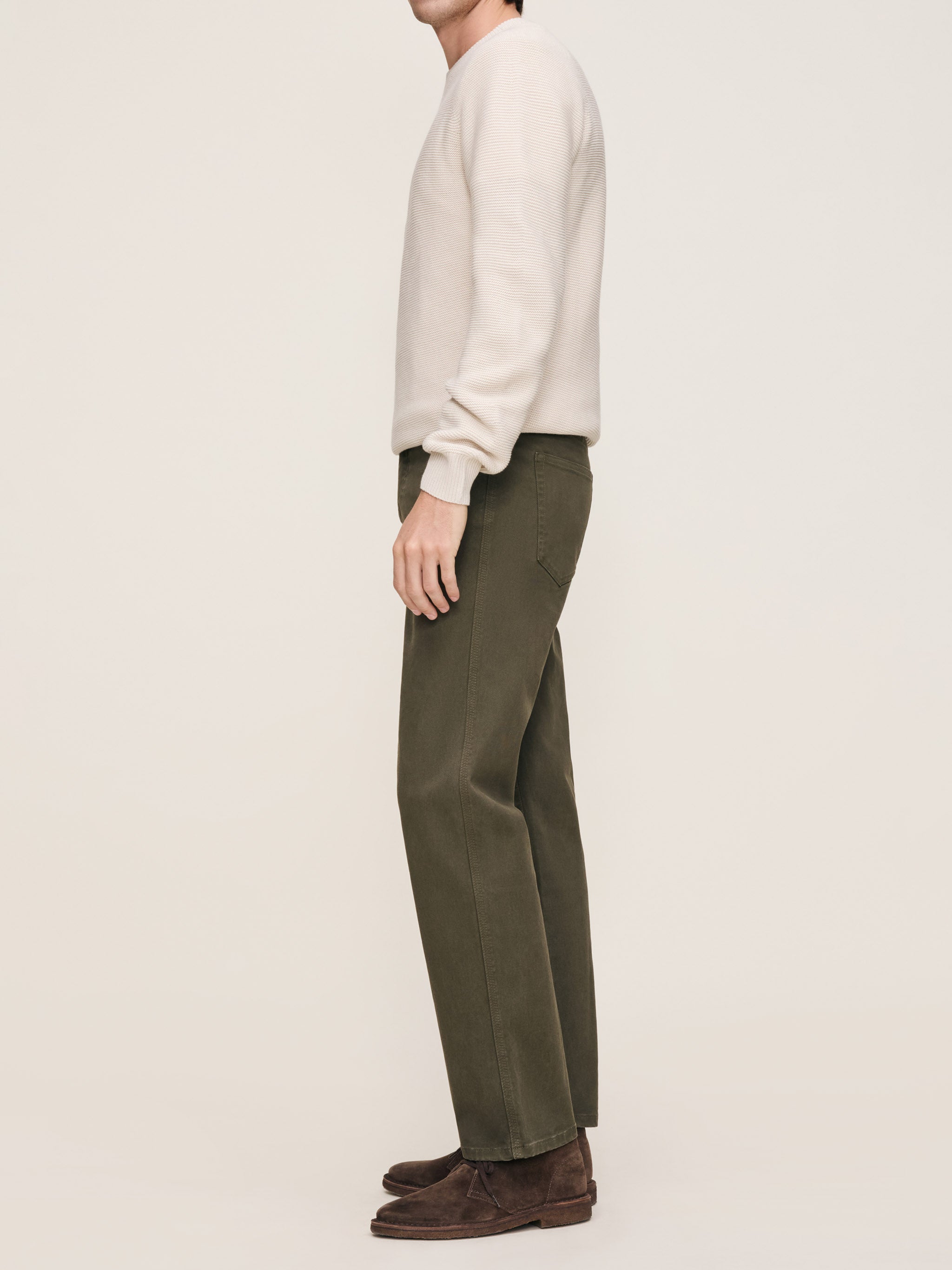 Noah Straight Pants | Military Green