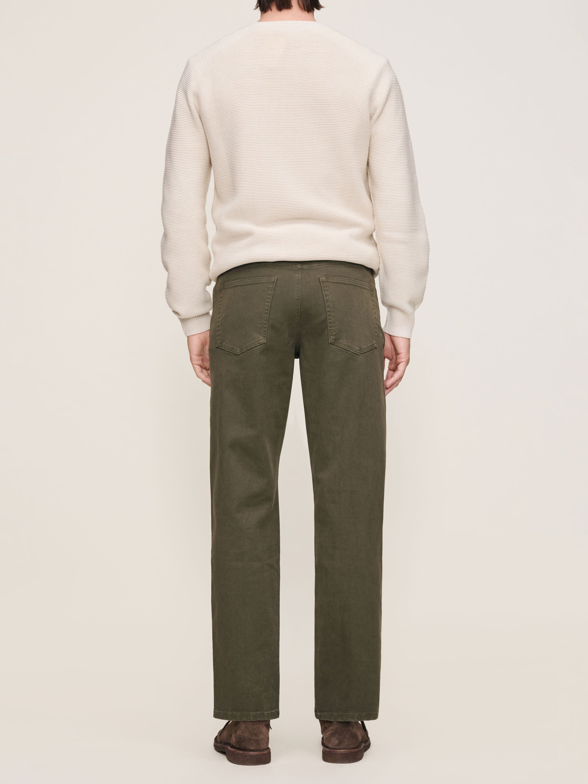 Noah Straight Pants | Military Green