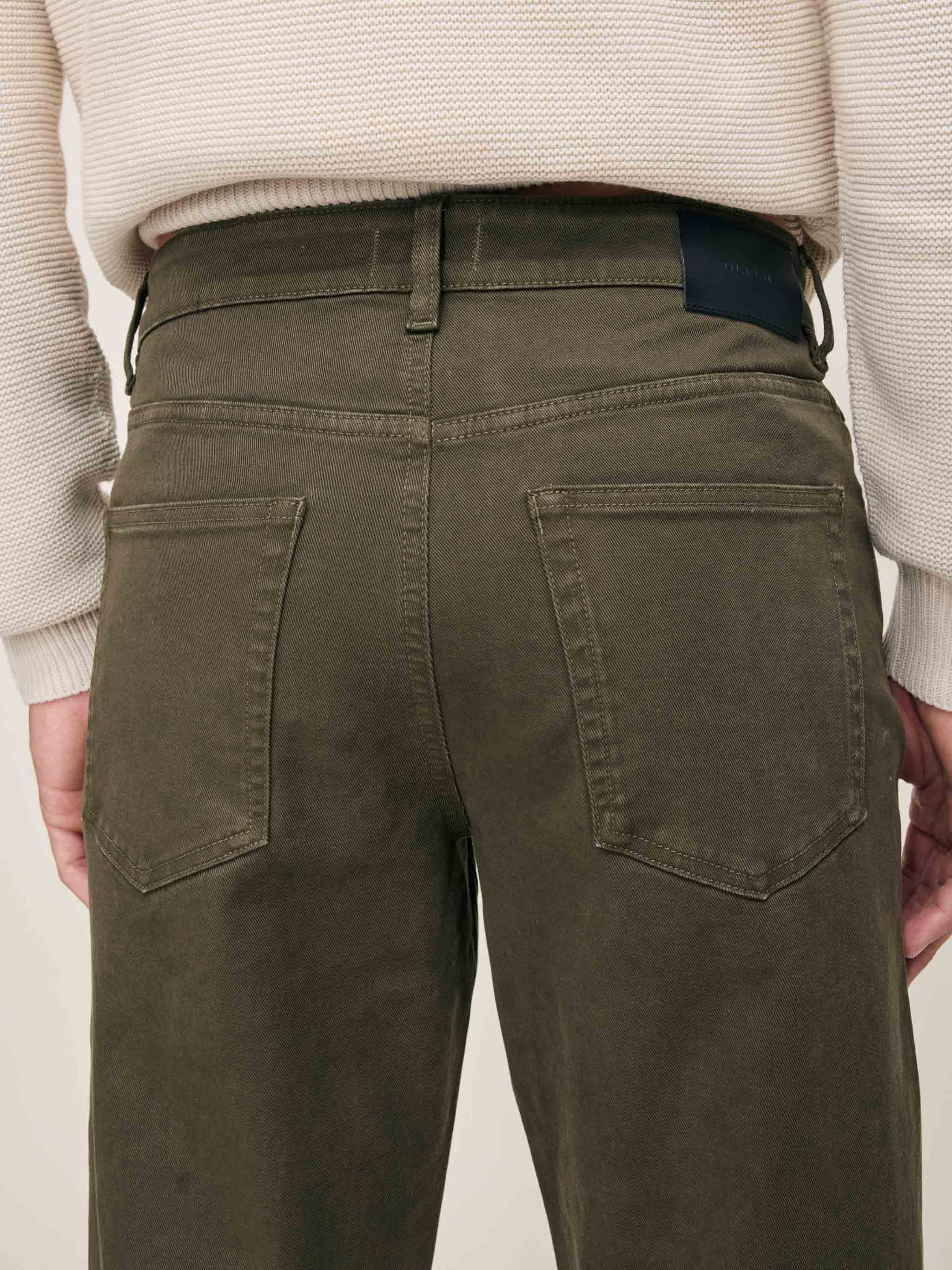 Noah Straight Pants | Military Green
