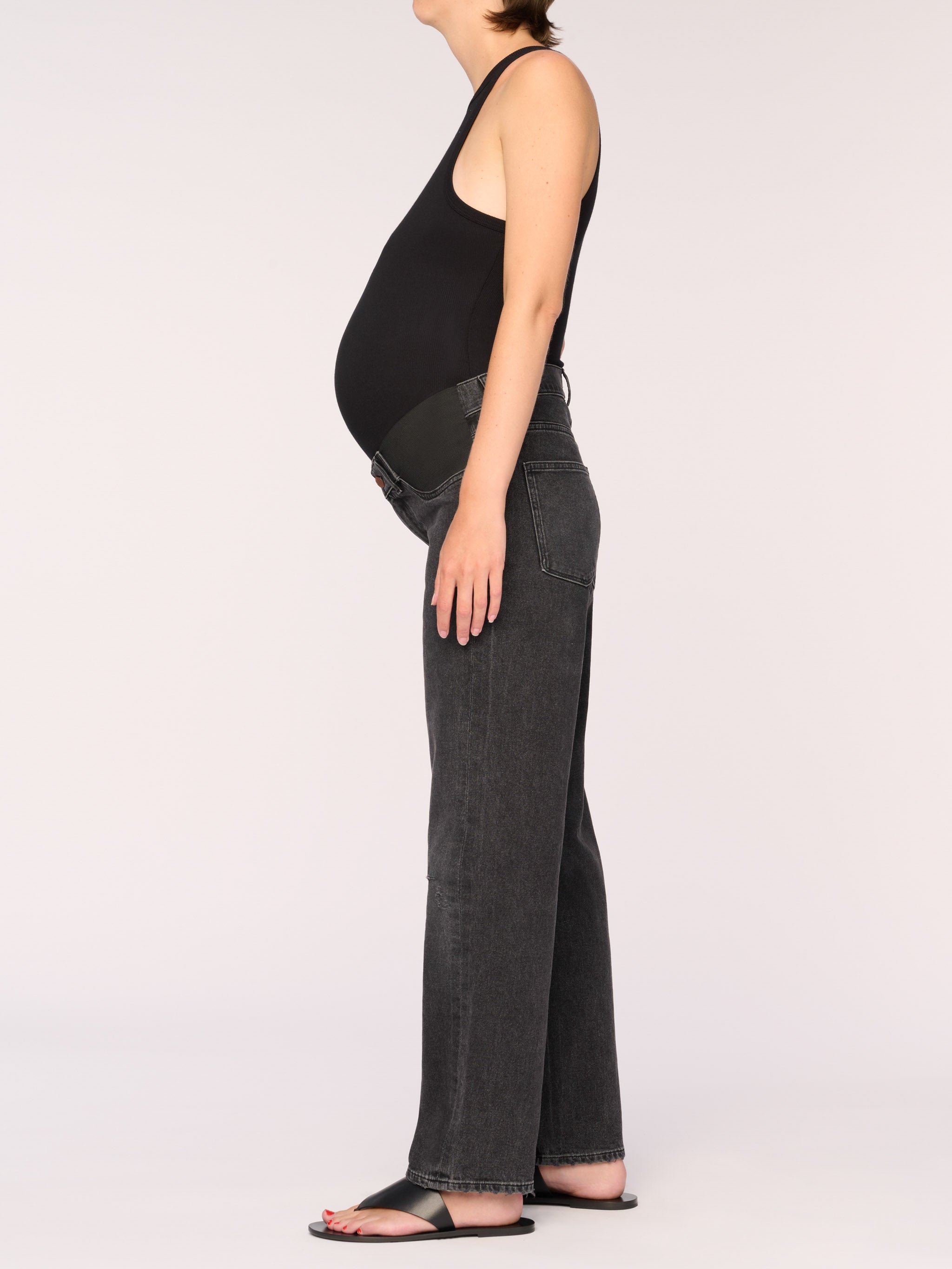 Enora Maternity Straight Cigarette Jeans | Nightshade