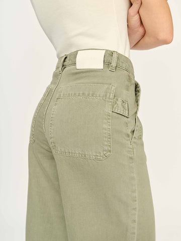Zoie Wide Leg Relaxed 32" Jeans | Alpine Green