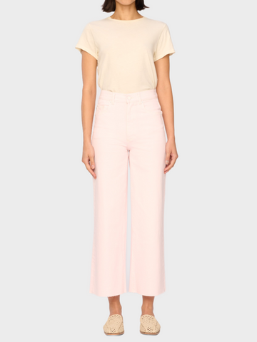 Hepburn Wide Leg High Rise Ankle Jeans | Rosewater