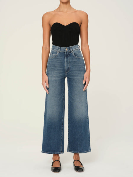 Hepburn Wide Leg High Rise Ankle Jeans | Seagate | DL1961