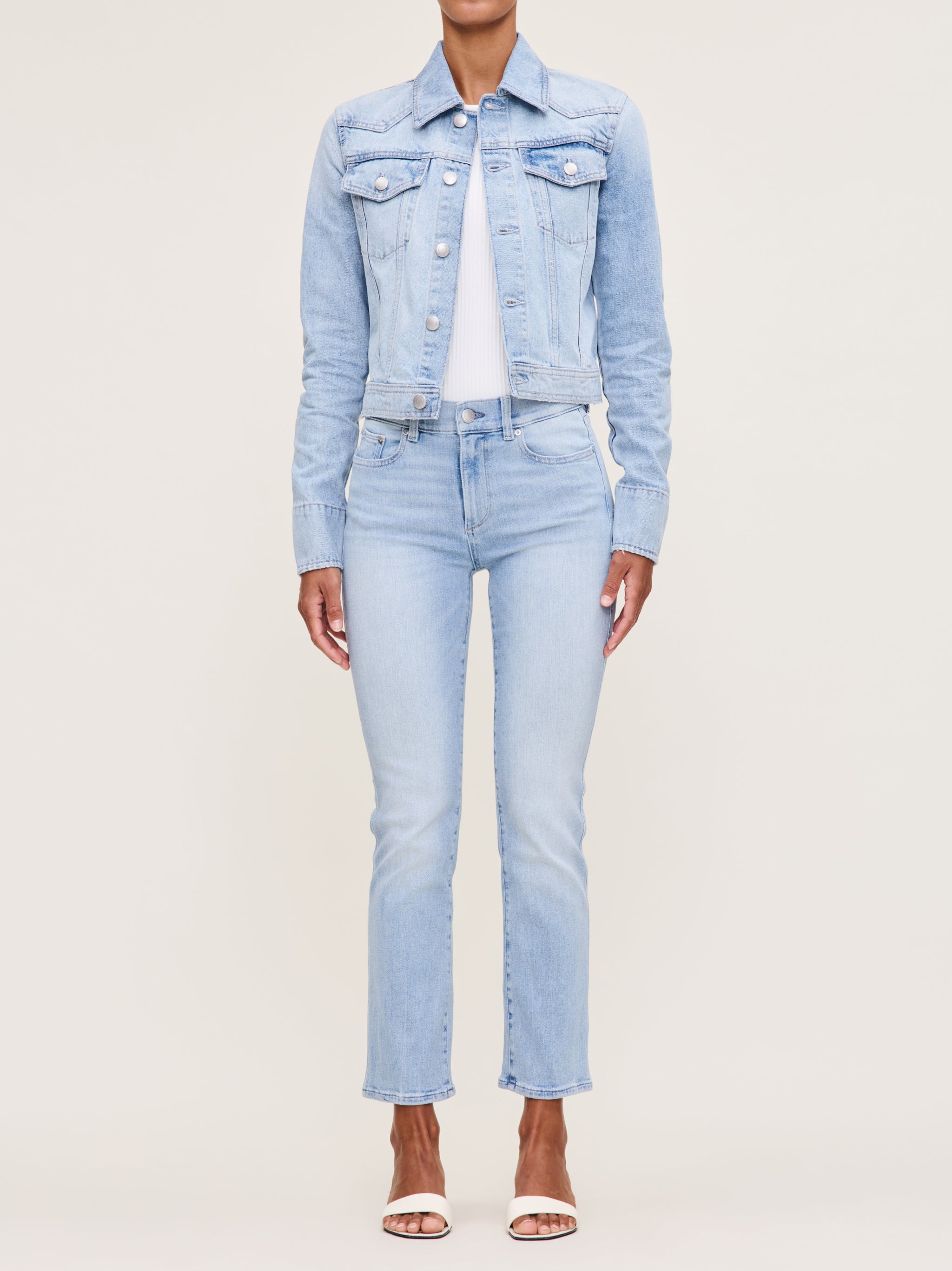 Mara Straight Mid Rise Instasculpt™ Ankle Jeans | Atlantic