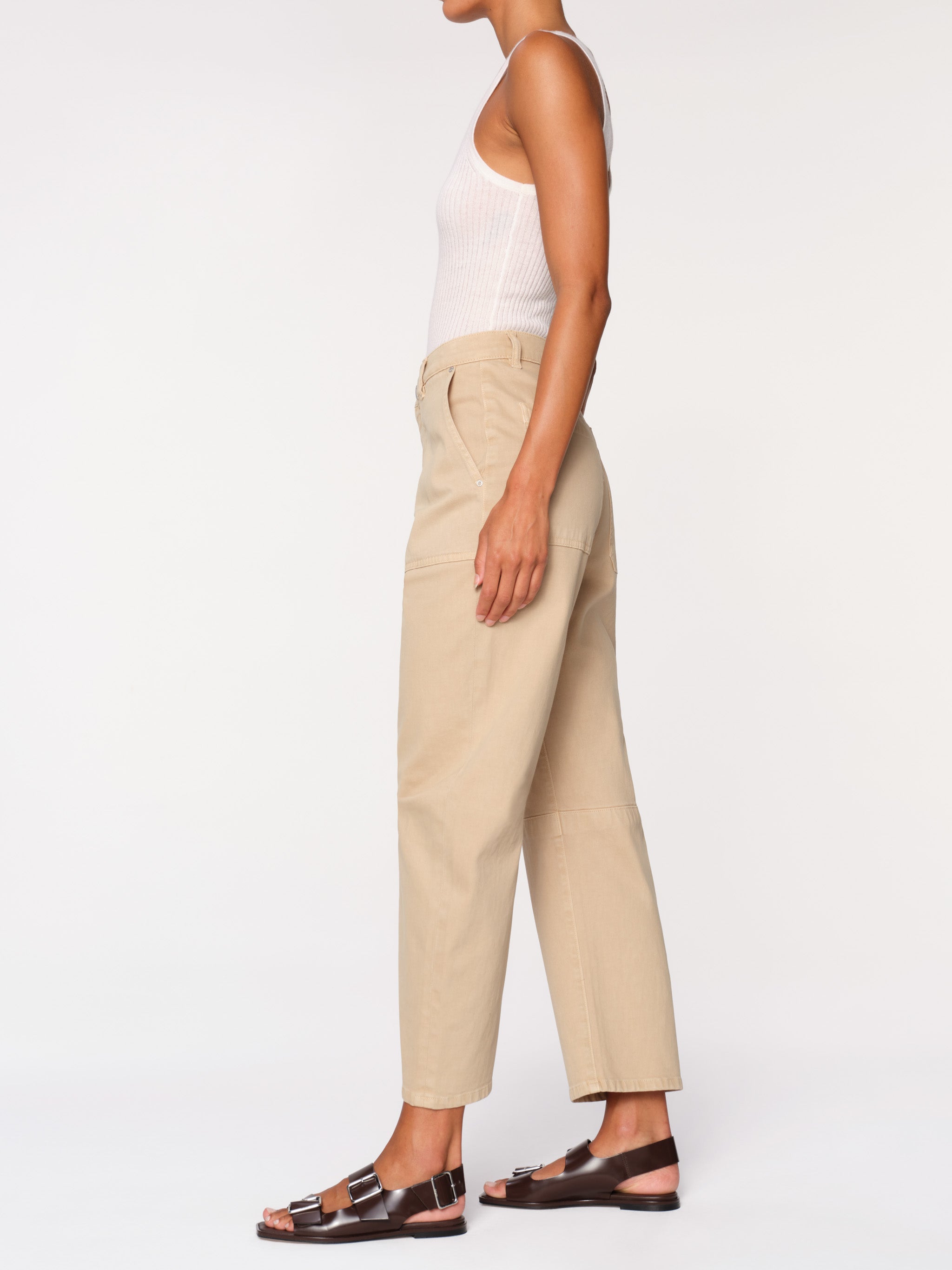 Women's Khaki Twill Jogger