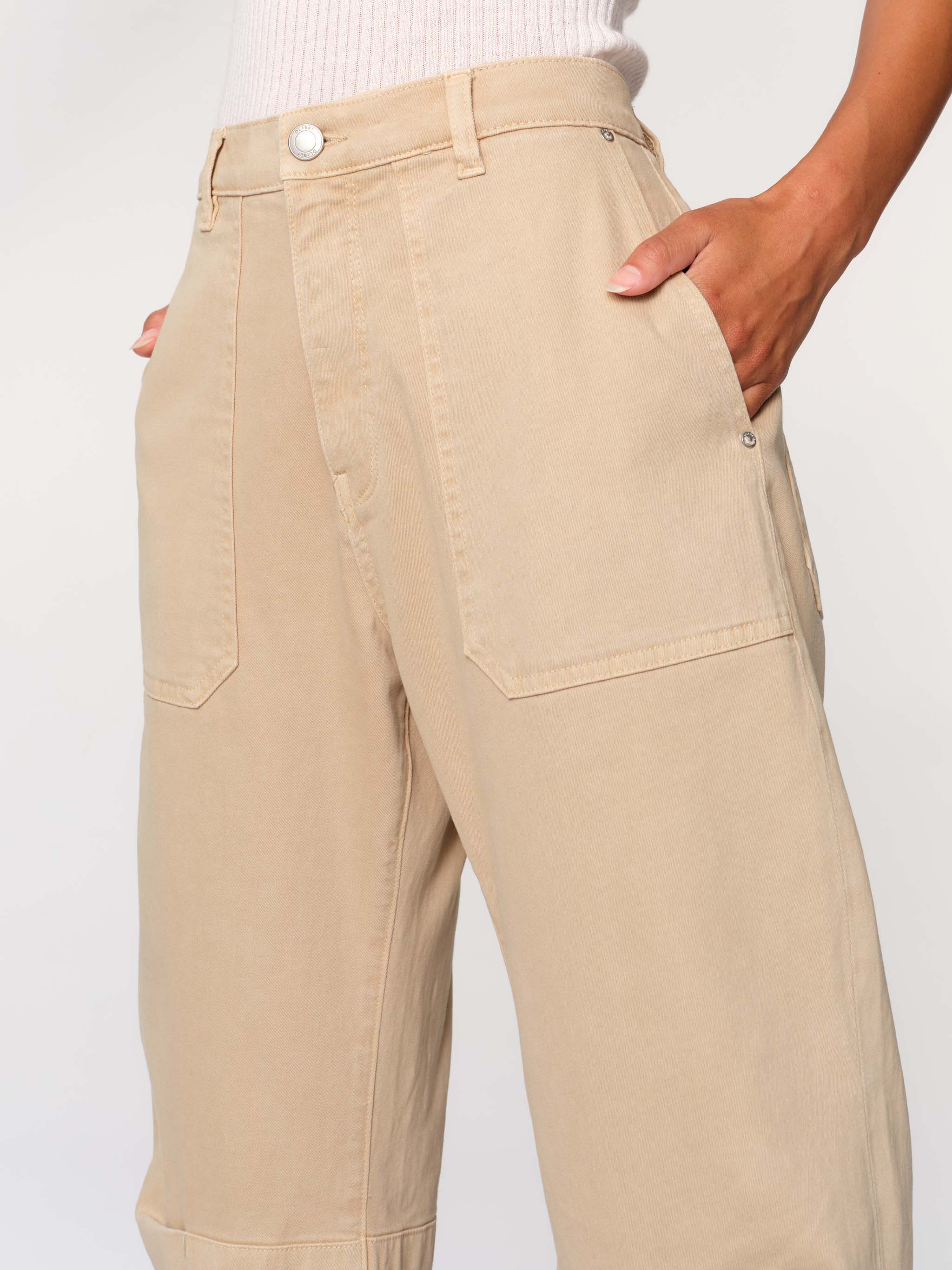 Women's Khaki Twill Jogger