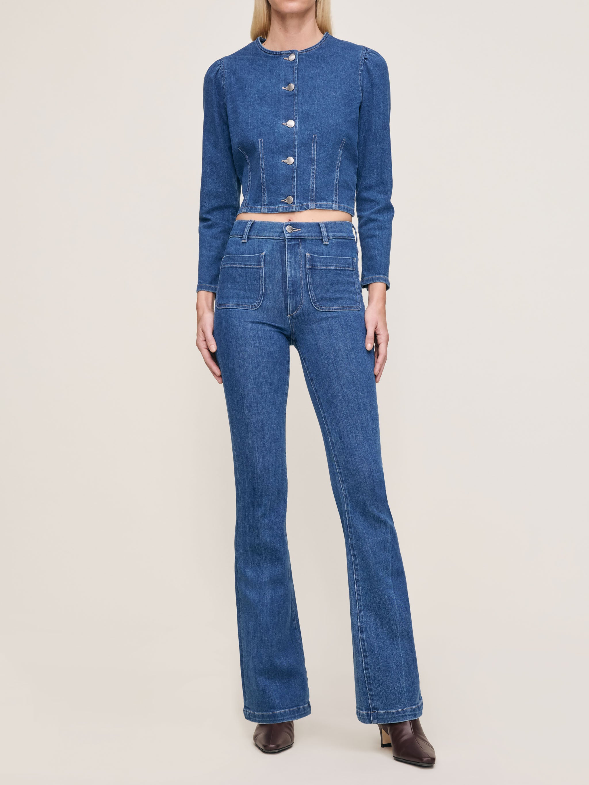 women's shirt blue jean