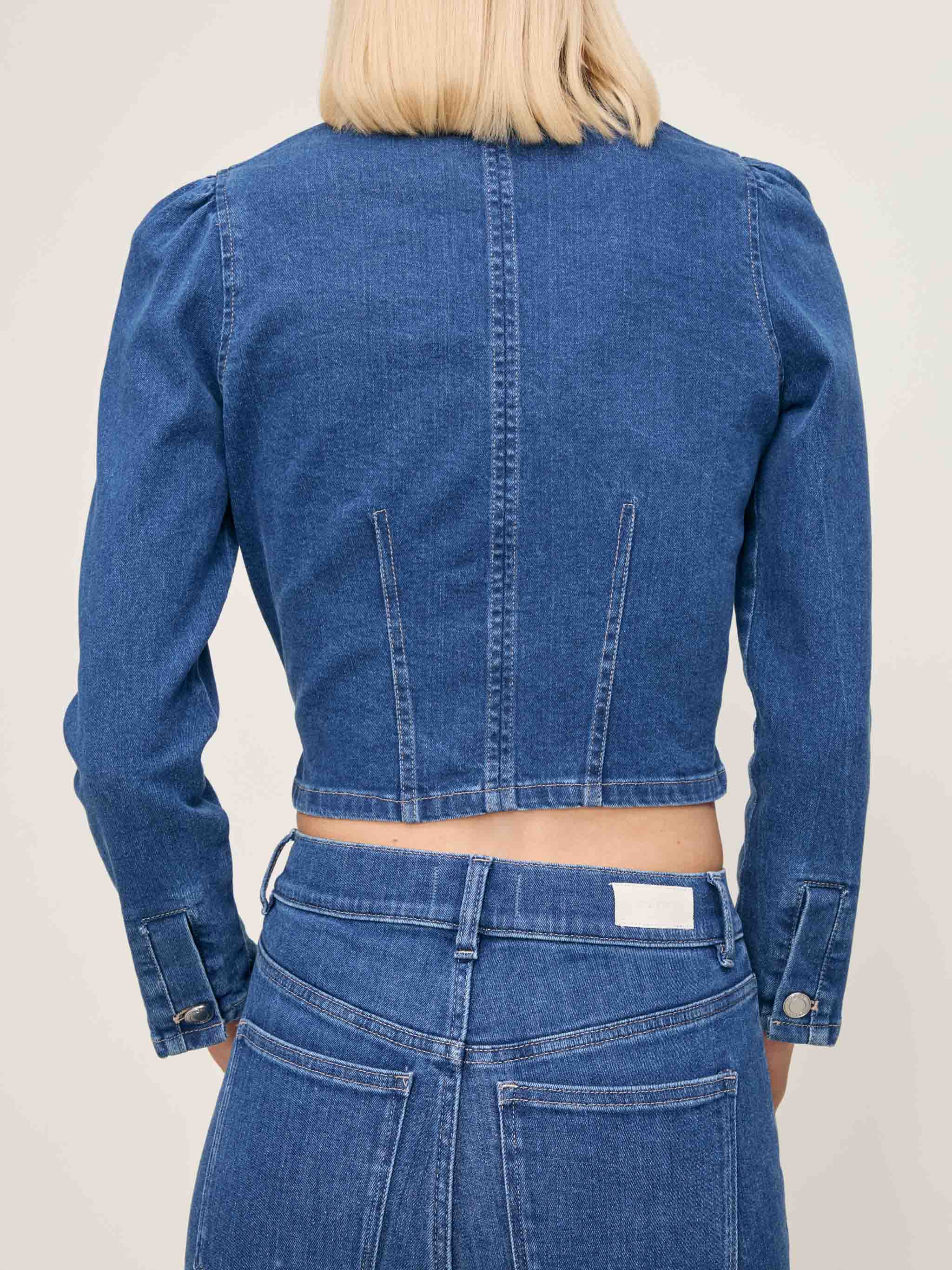 women's shirt blue jean