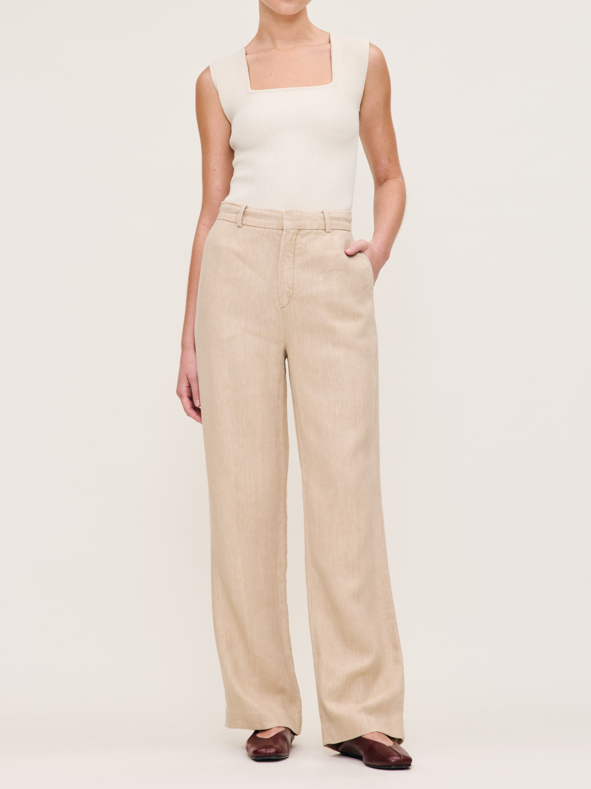 Mabel Straight High Rise Trouser 31.25