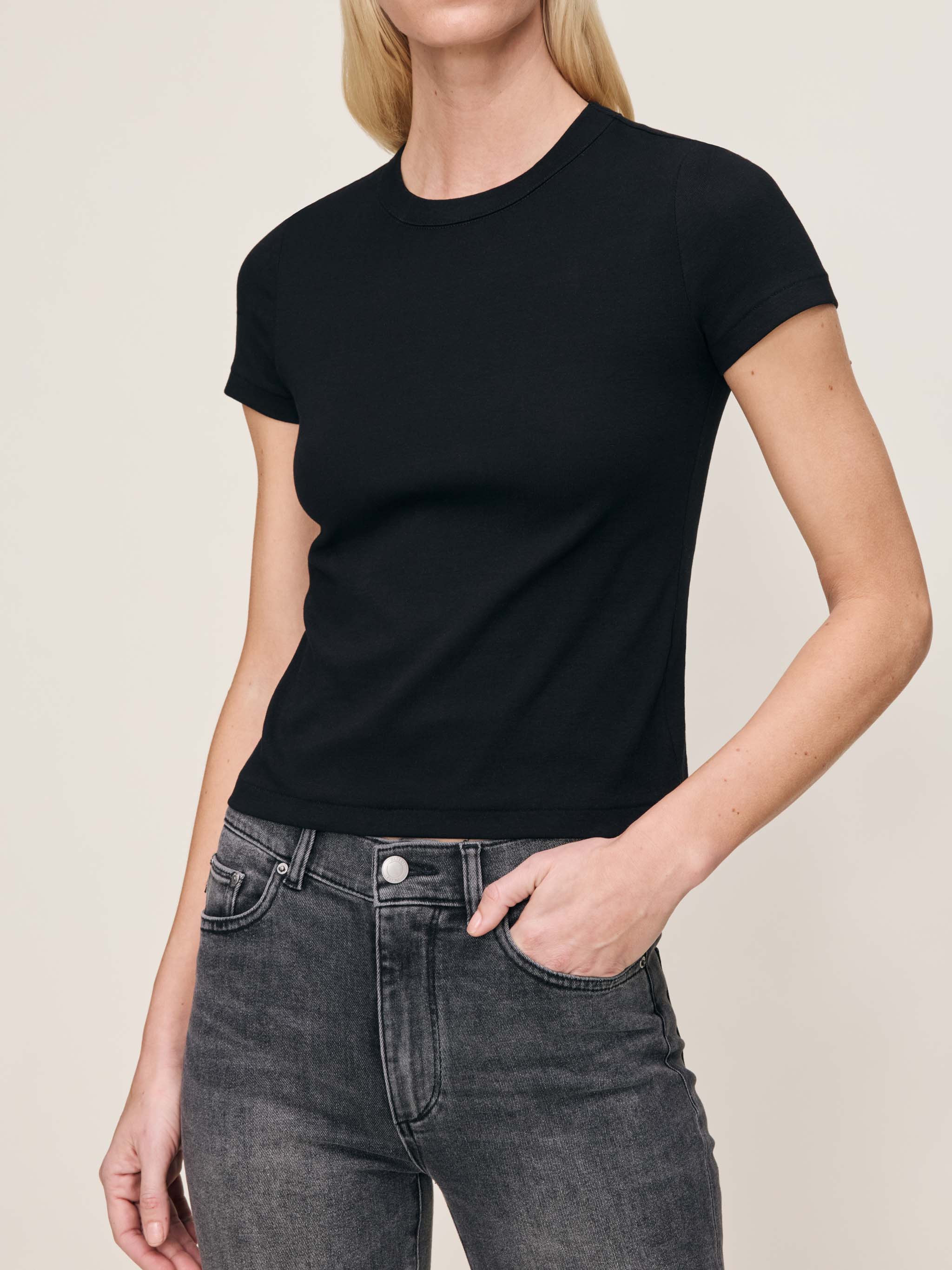 women's black tee