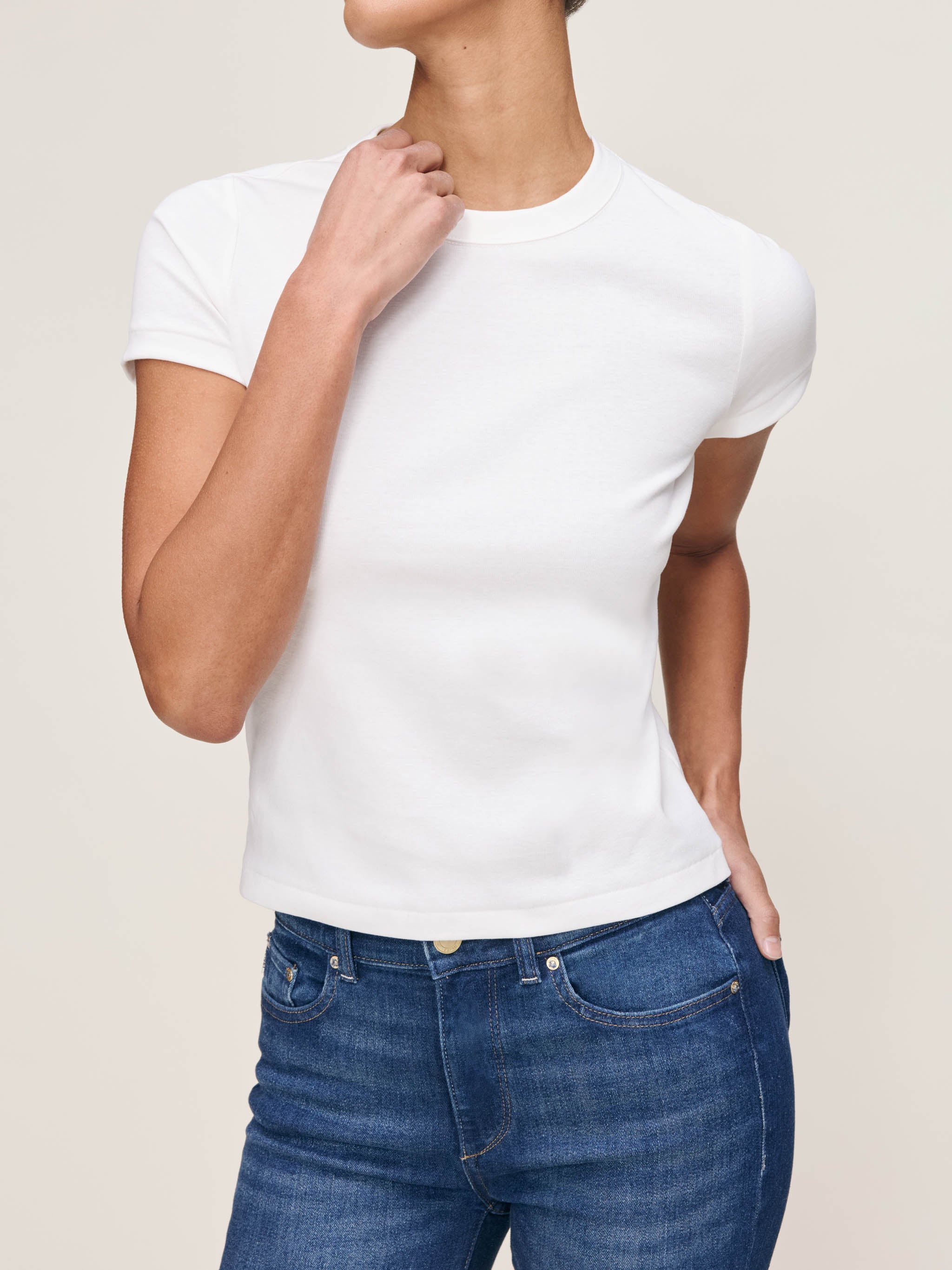 women's white tee