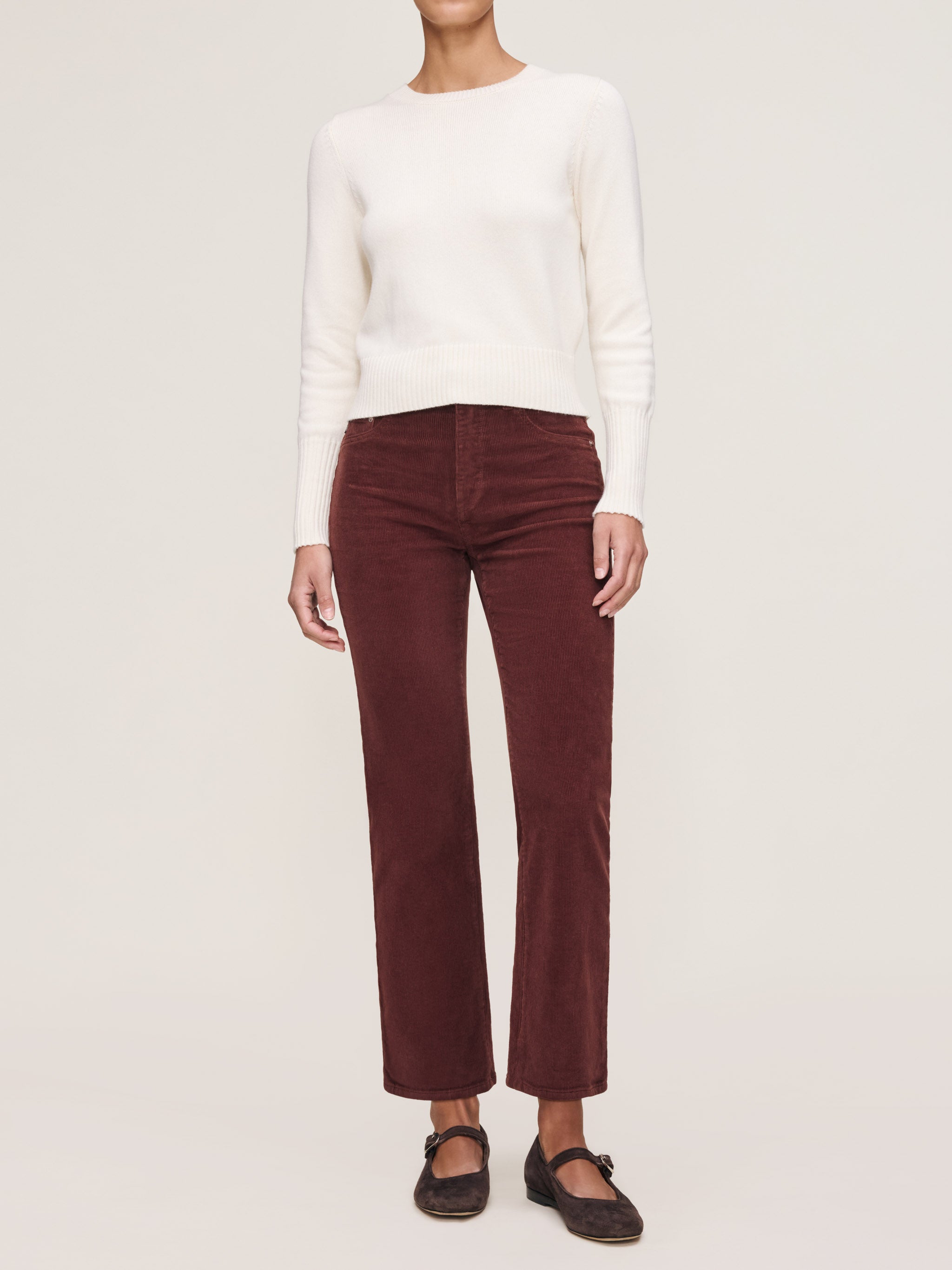 Patti Straight High Rise Ankle Jeans | Syrah