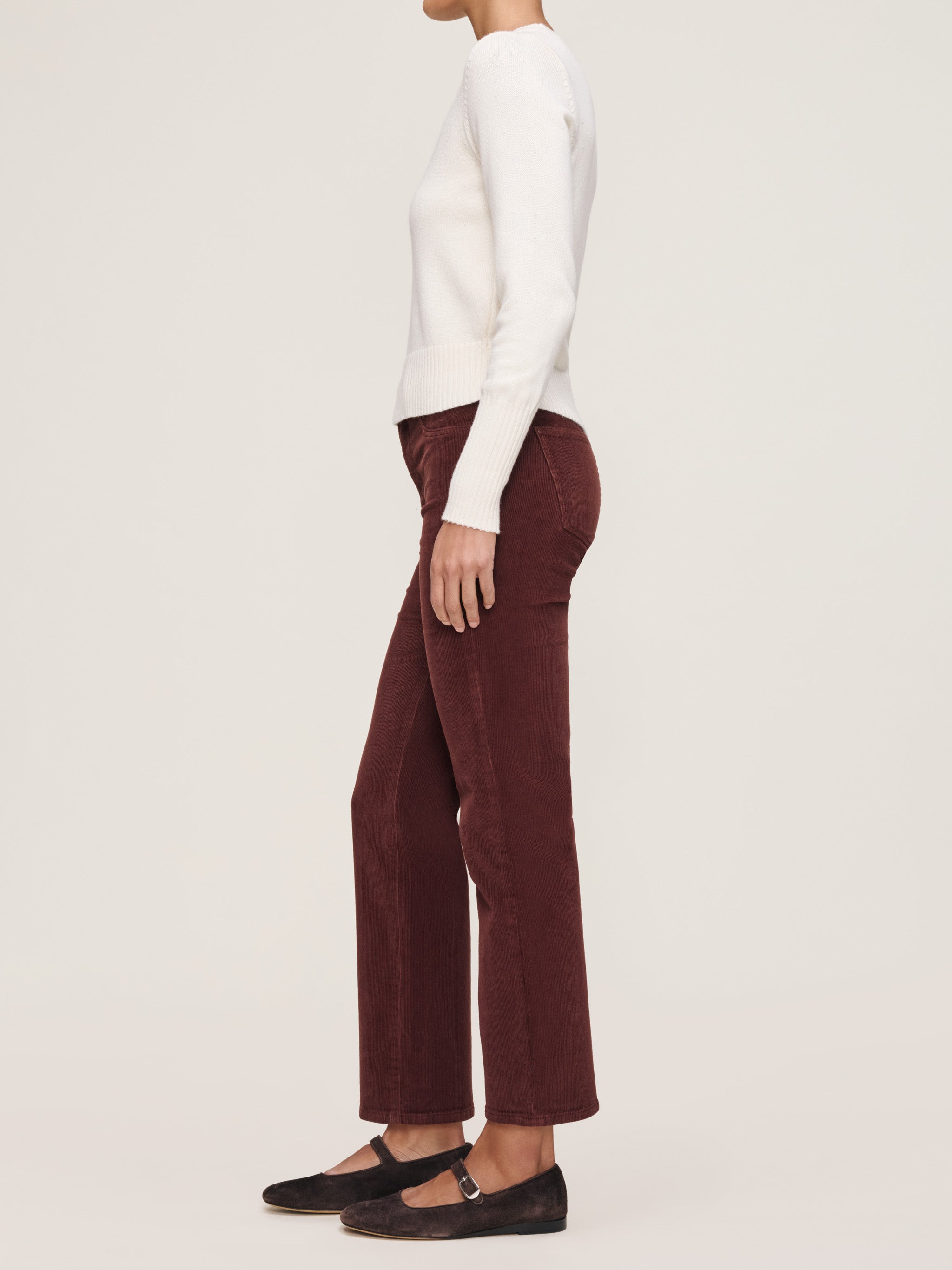 Patti Straight High Rise Ankle Jeans | Syrah