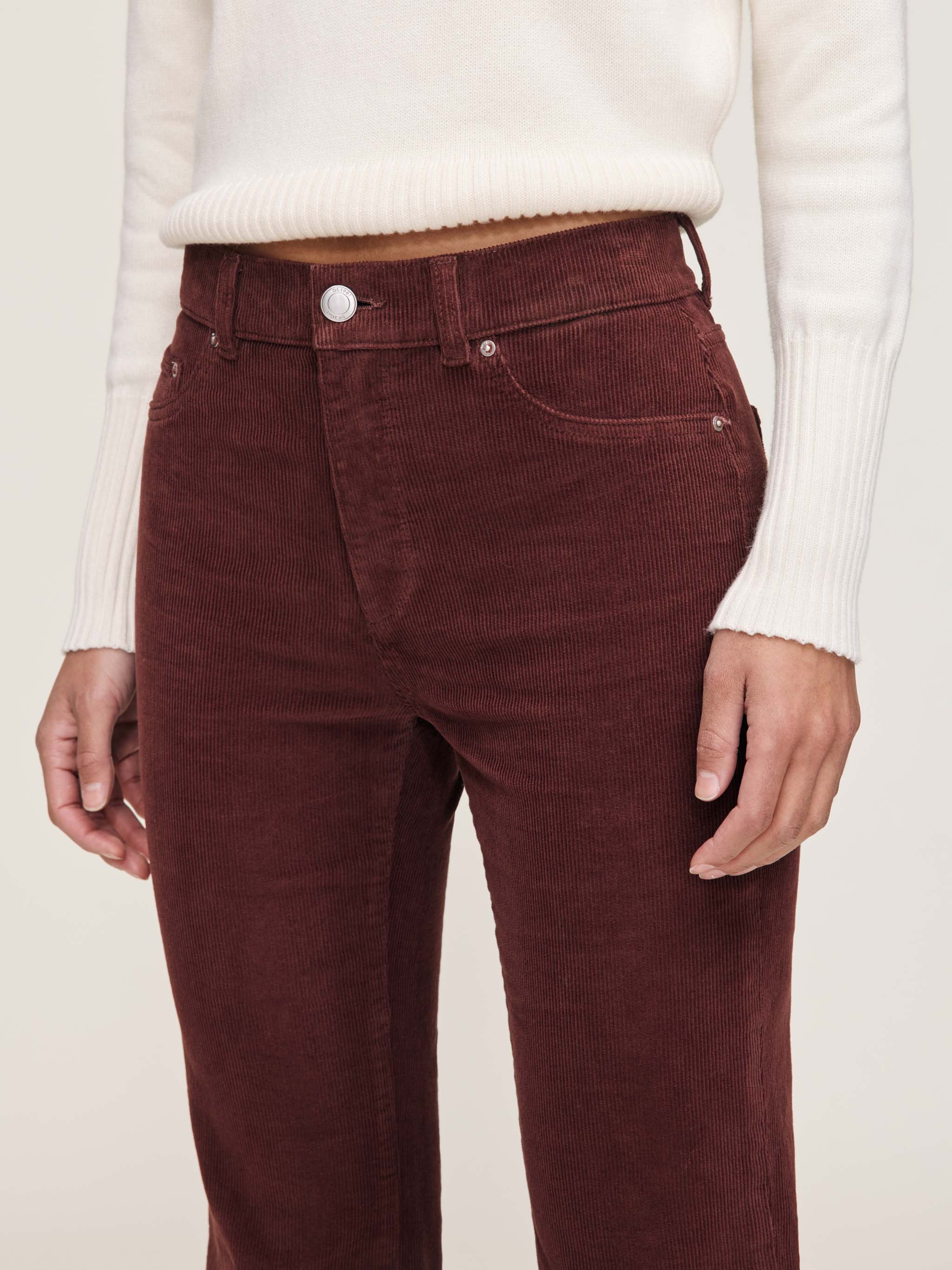 Patti Straight High Rise Ankle Jeans | Syrah
