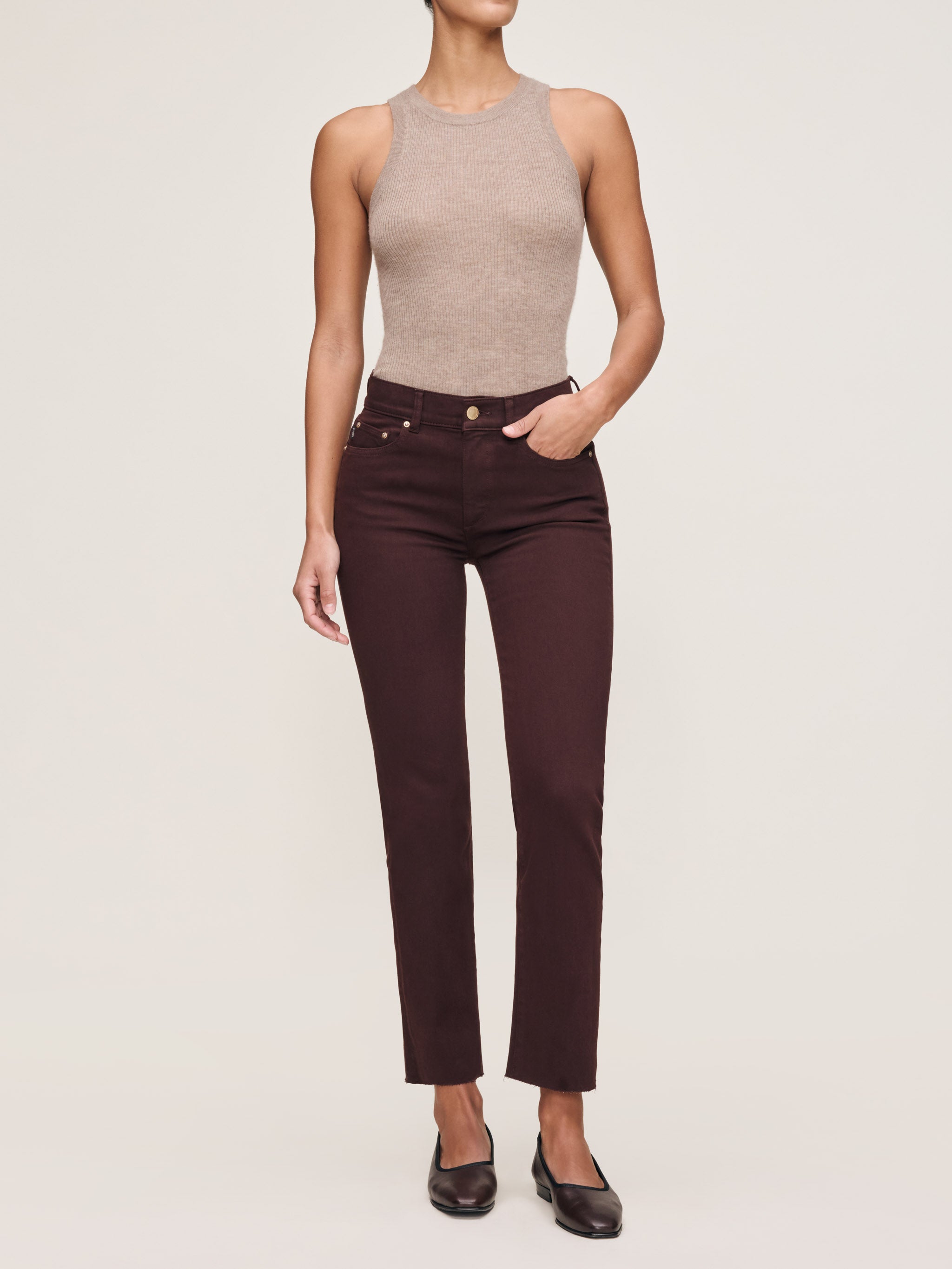Mara Straight Mid Rise Instasculpt™ Ankle Jeans | Fig