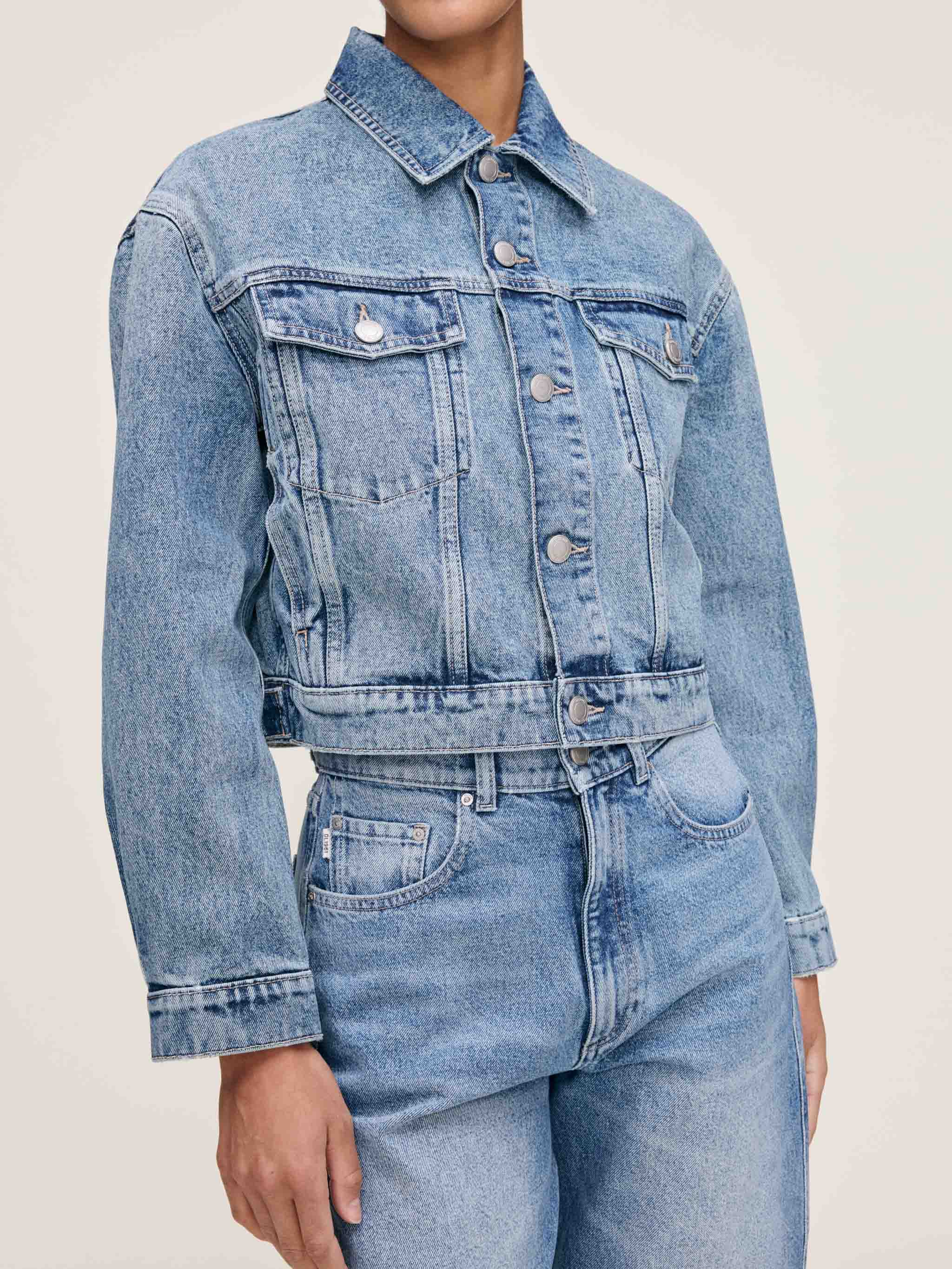 women's jacket blue jean
