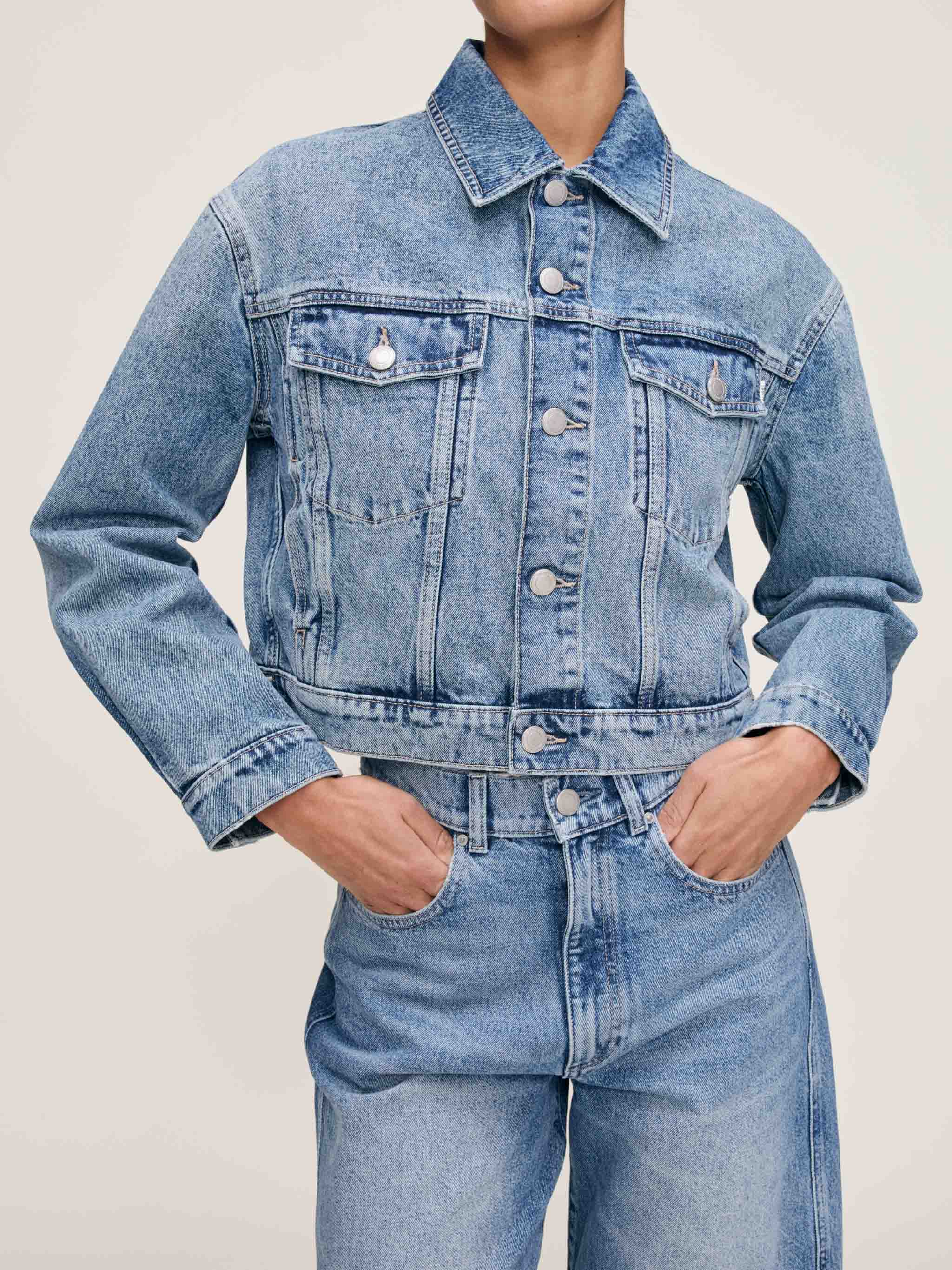 women's jacket blue jean