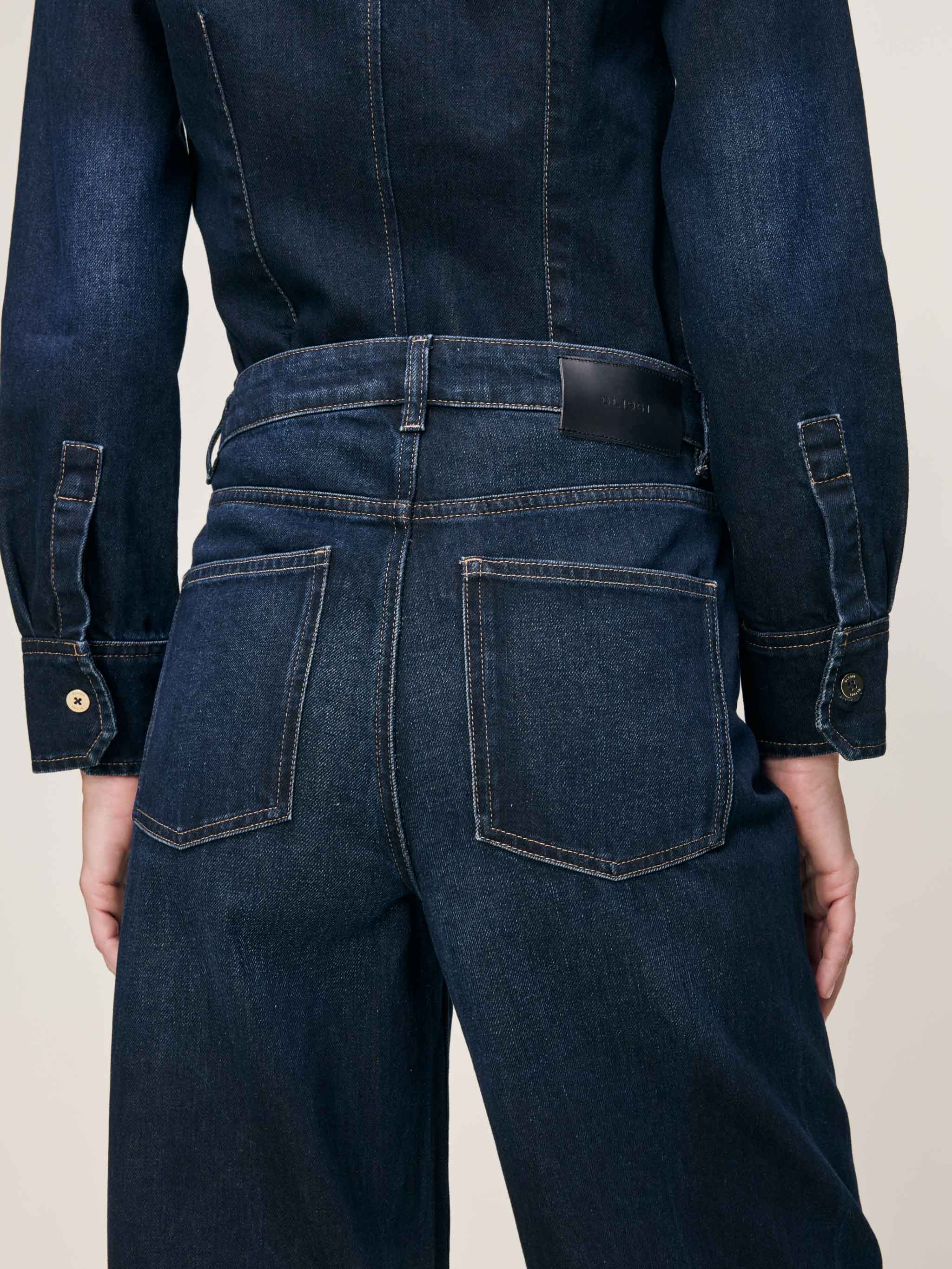 women's straight blue jean