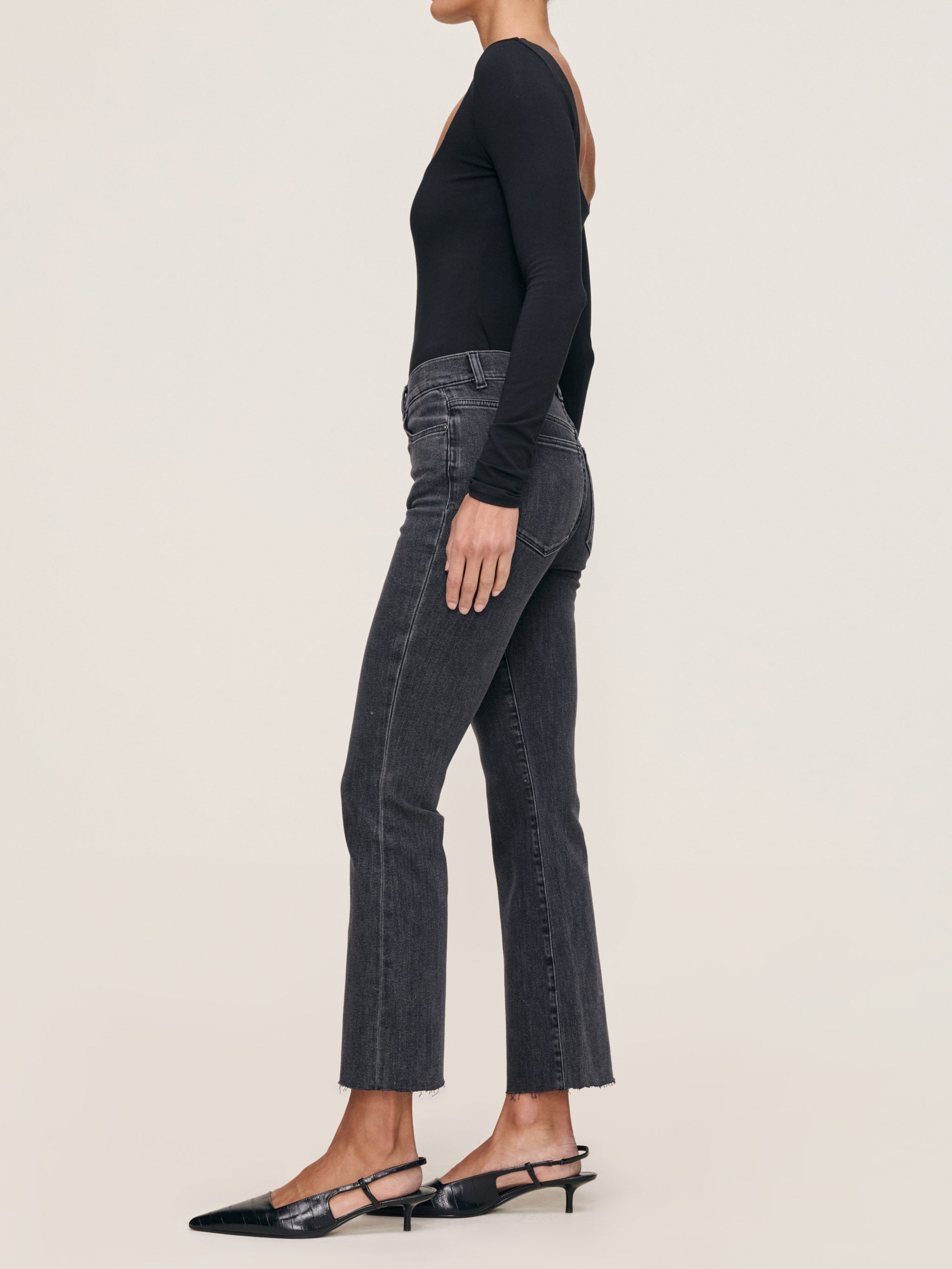 Bridget Boot High Rise Instasculpt™ Crop Jeans | Nightshade