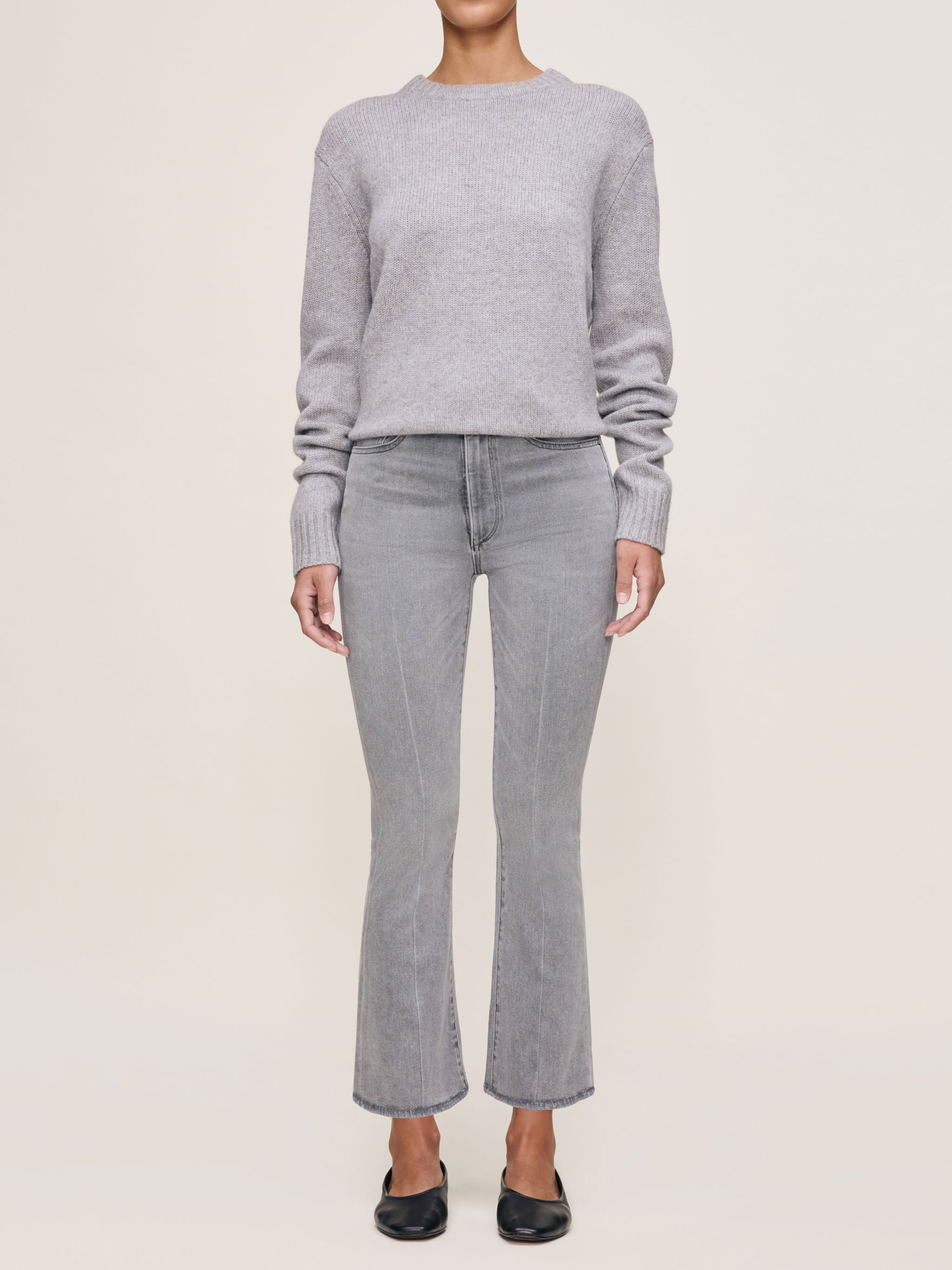 Bridget Boot High Rise Instasculpt™ Crop Jeans | Grey Cove