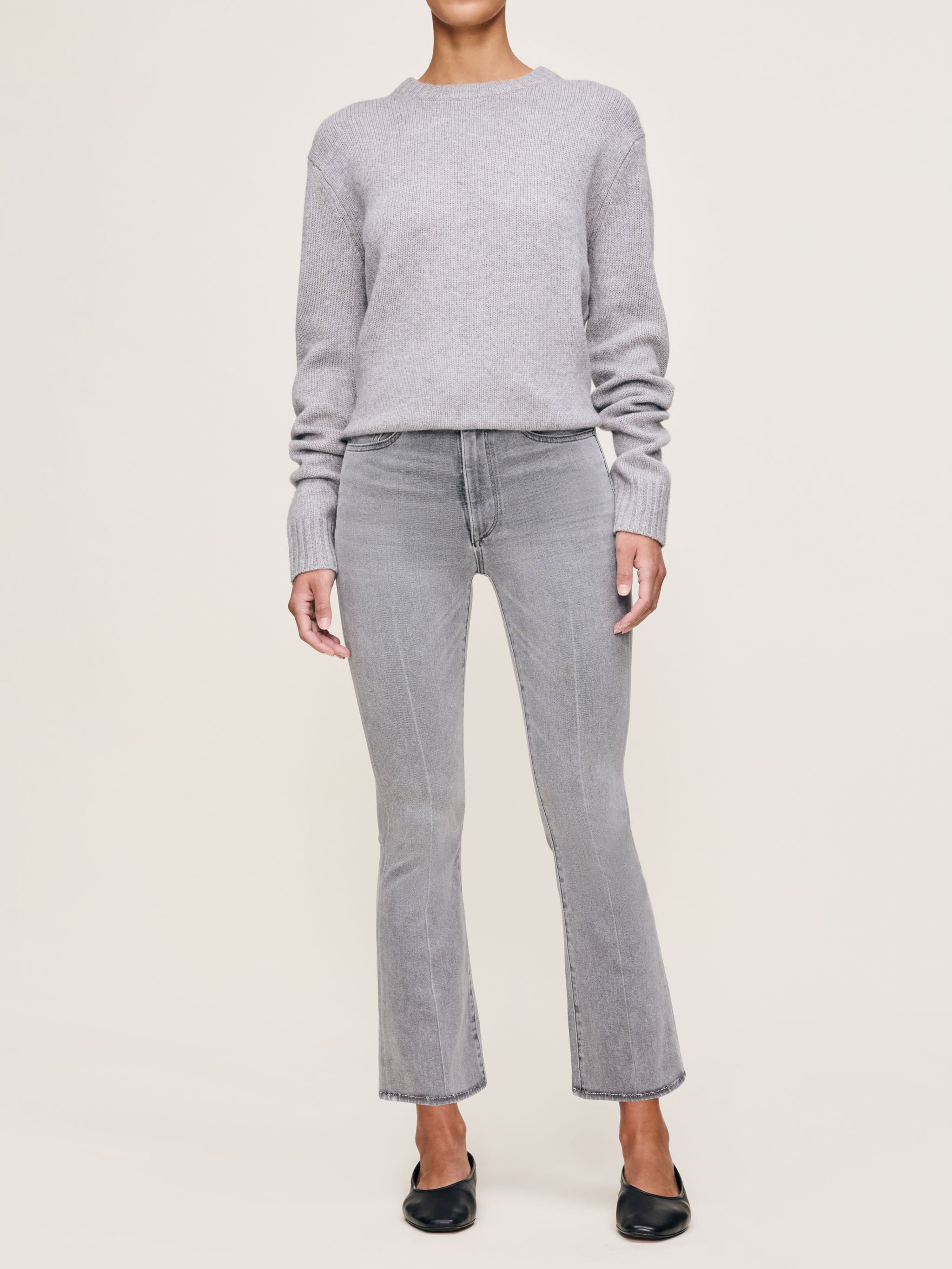 Crewneck Women Sweater | Ashen