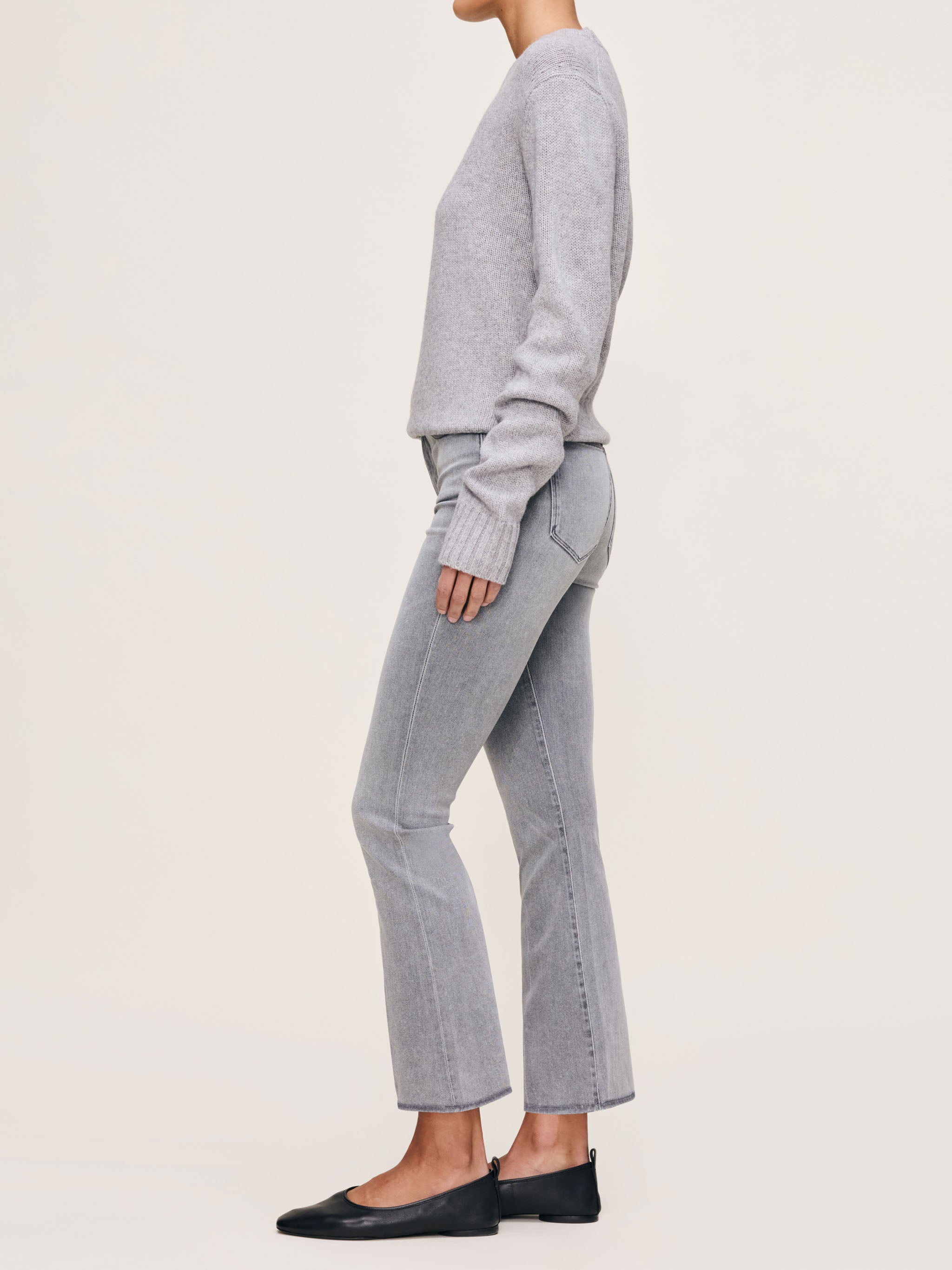 Bridget Boot High Rise Instasculpt™ Crop Jeans | Grey Cove