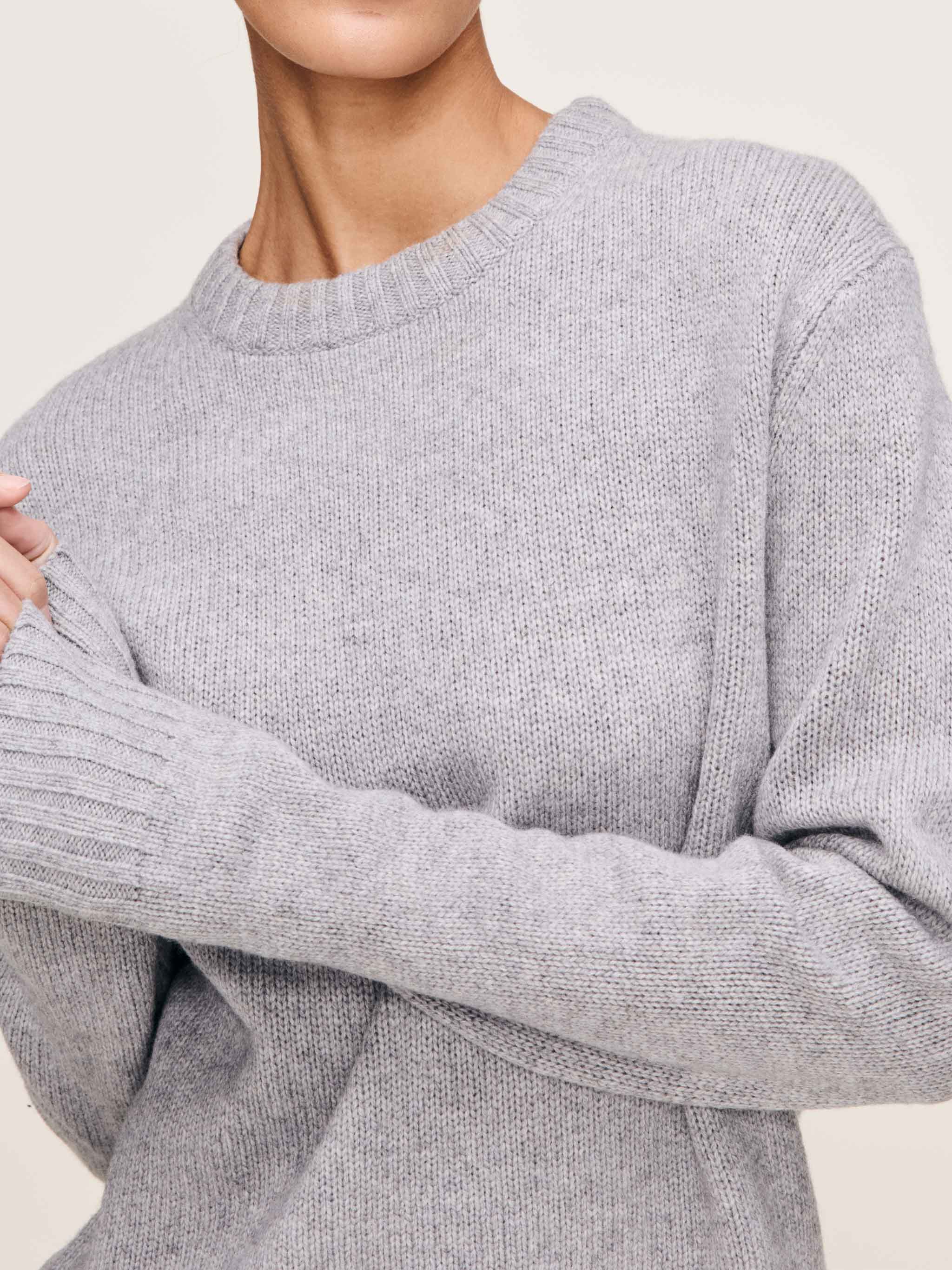 Crewneck Women Sweater | Ashen