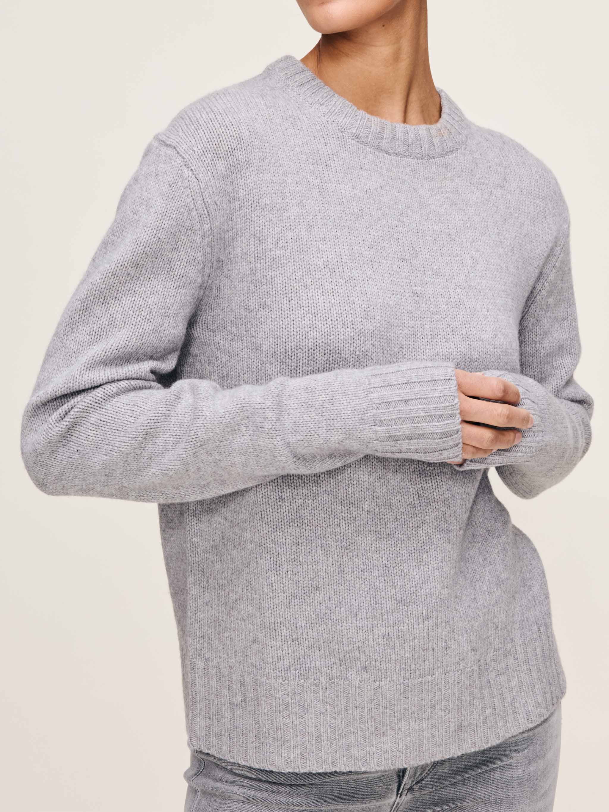 Crewneck Women Sweater | Ashen