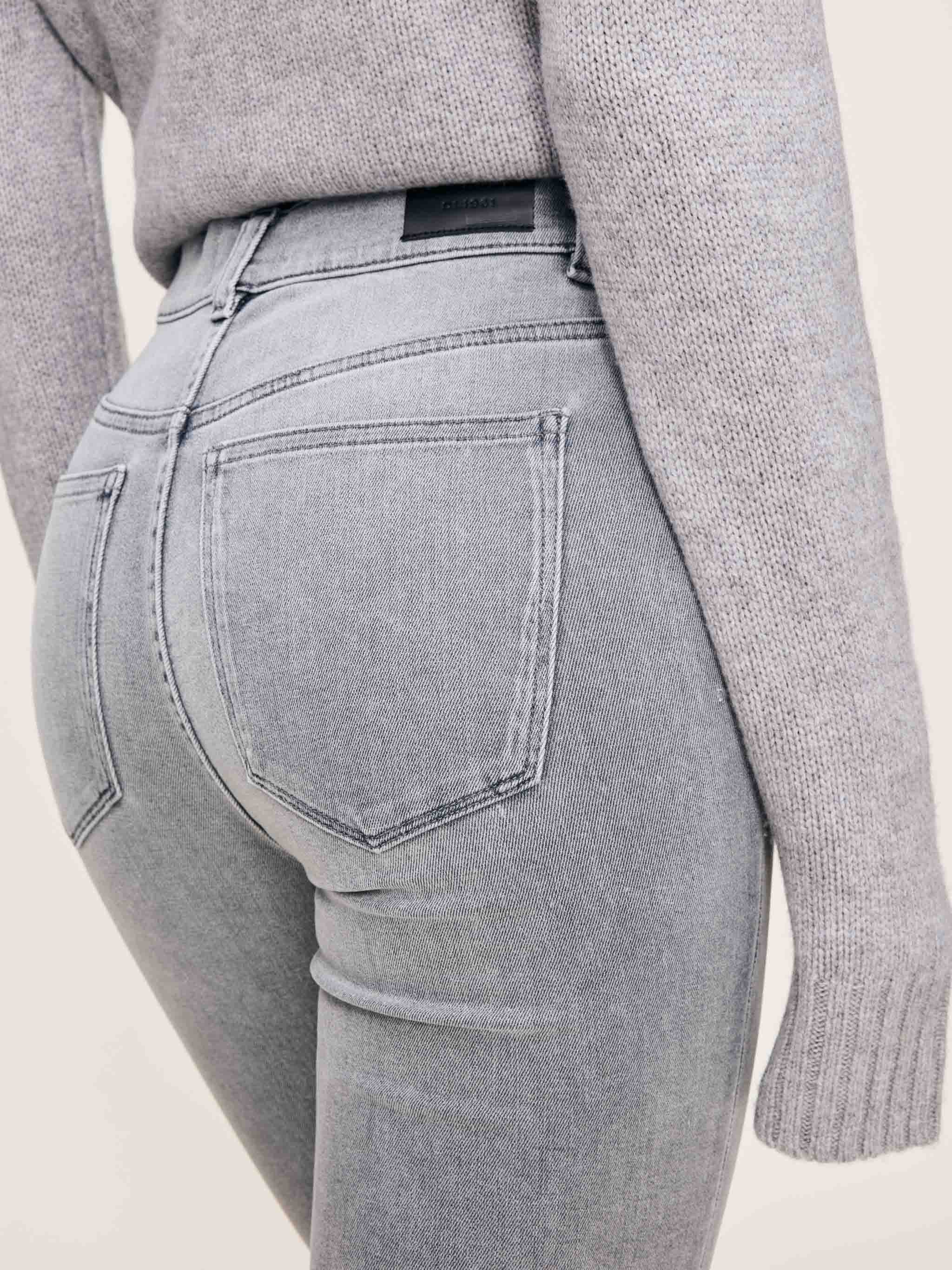 women's bootcut grey jean