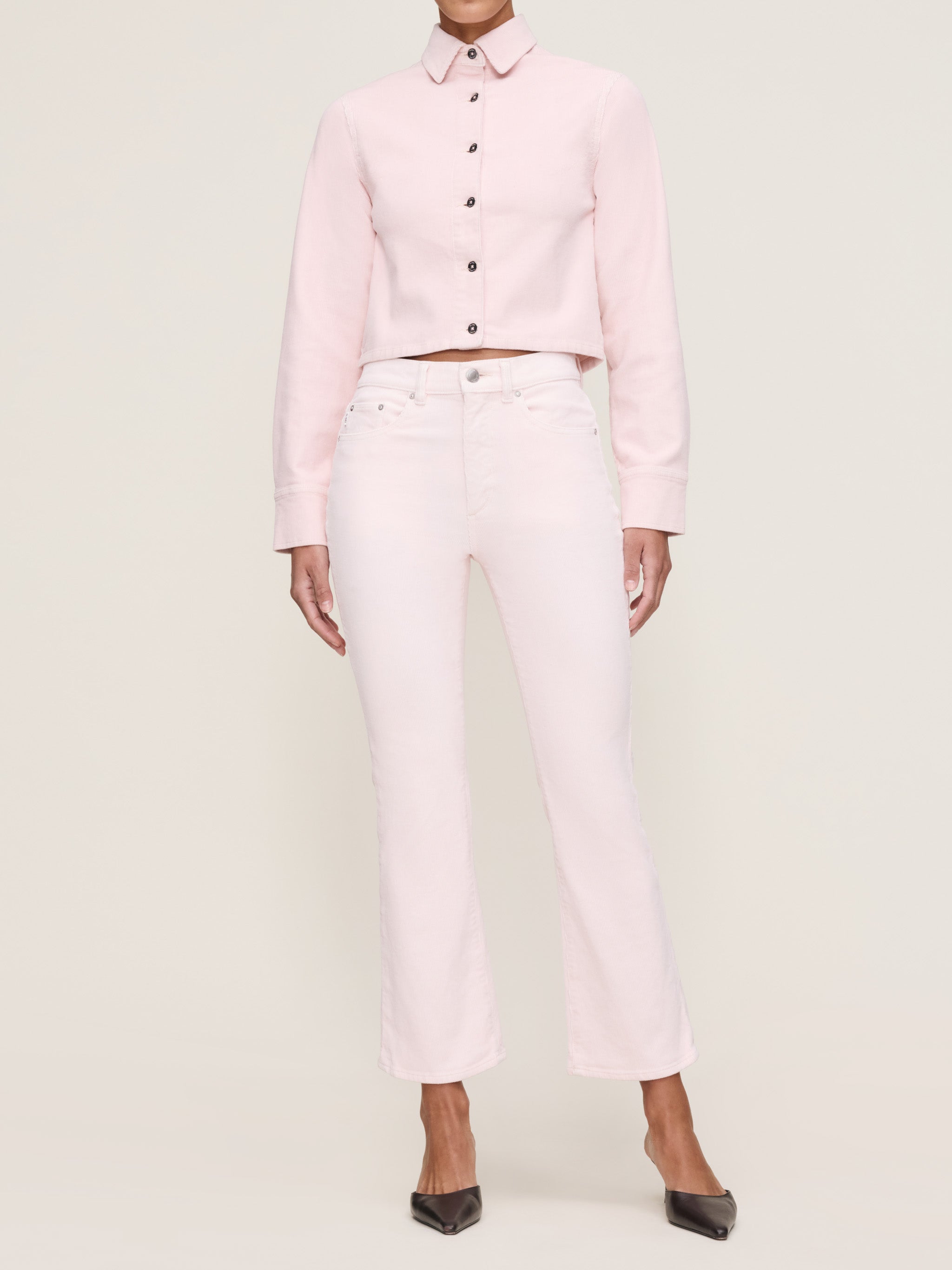 women's bootcut pink jean