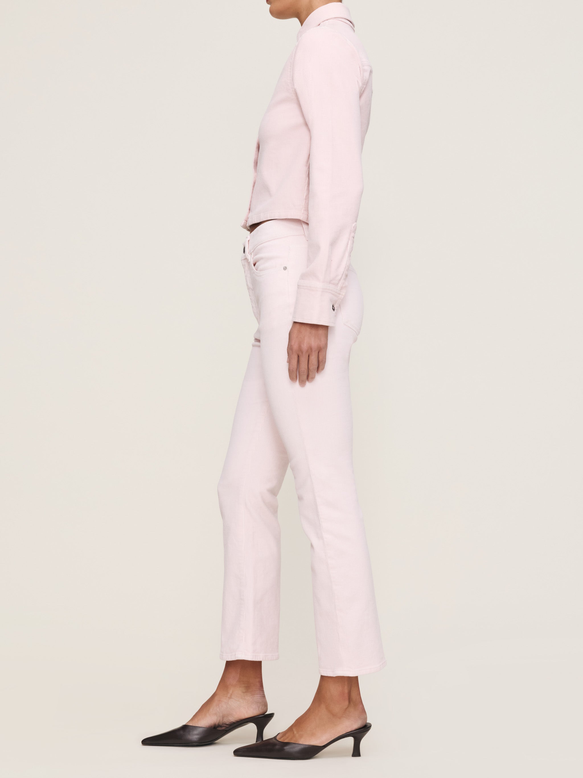 women's bootcut pink jean