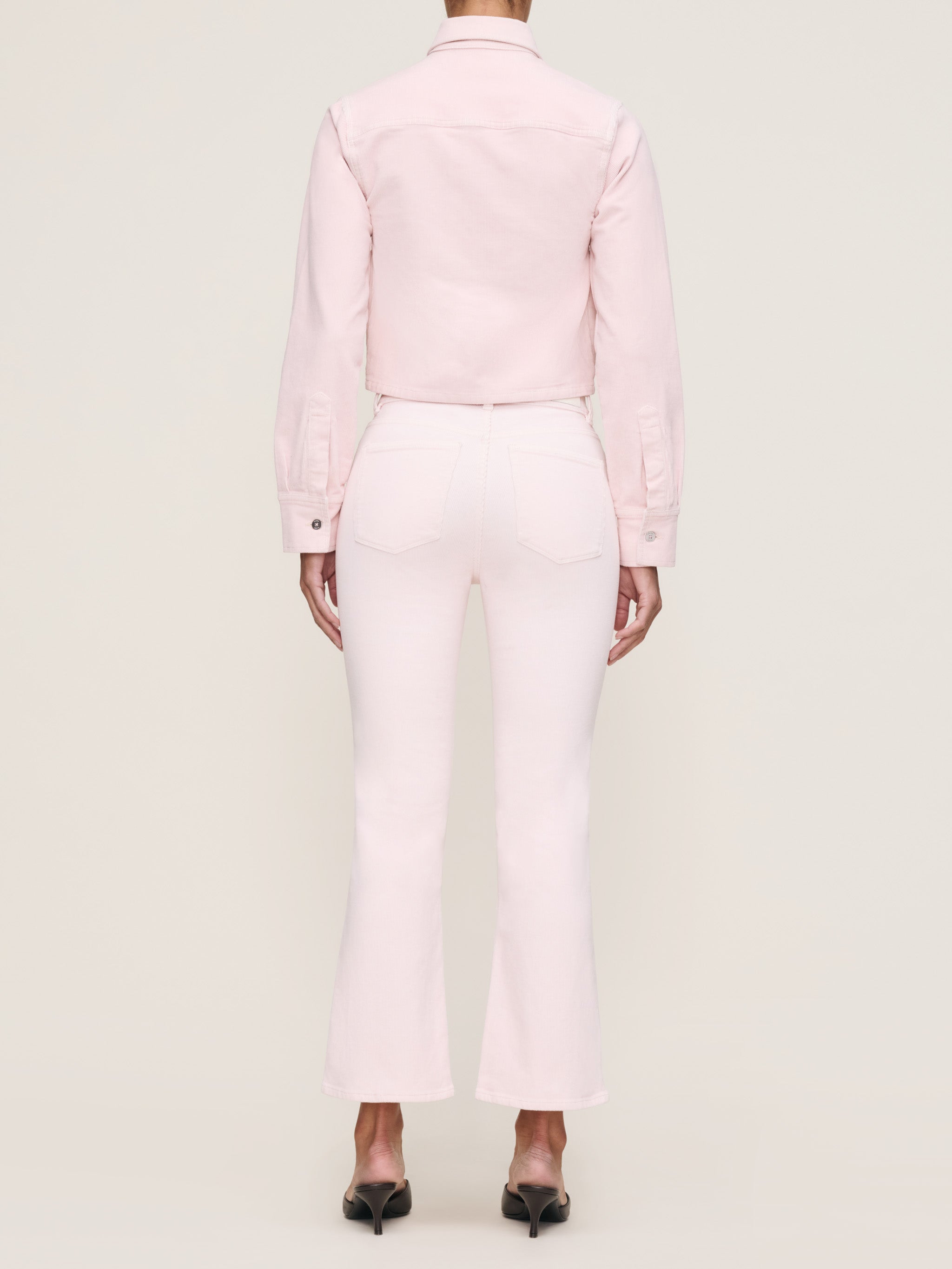 women's bootcut pink jean