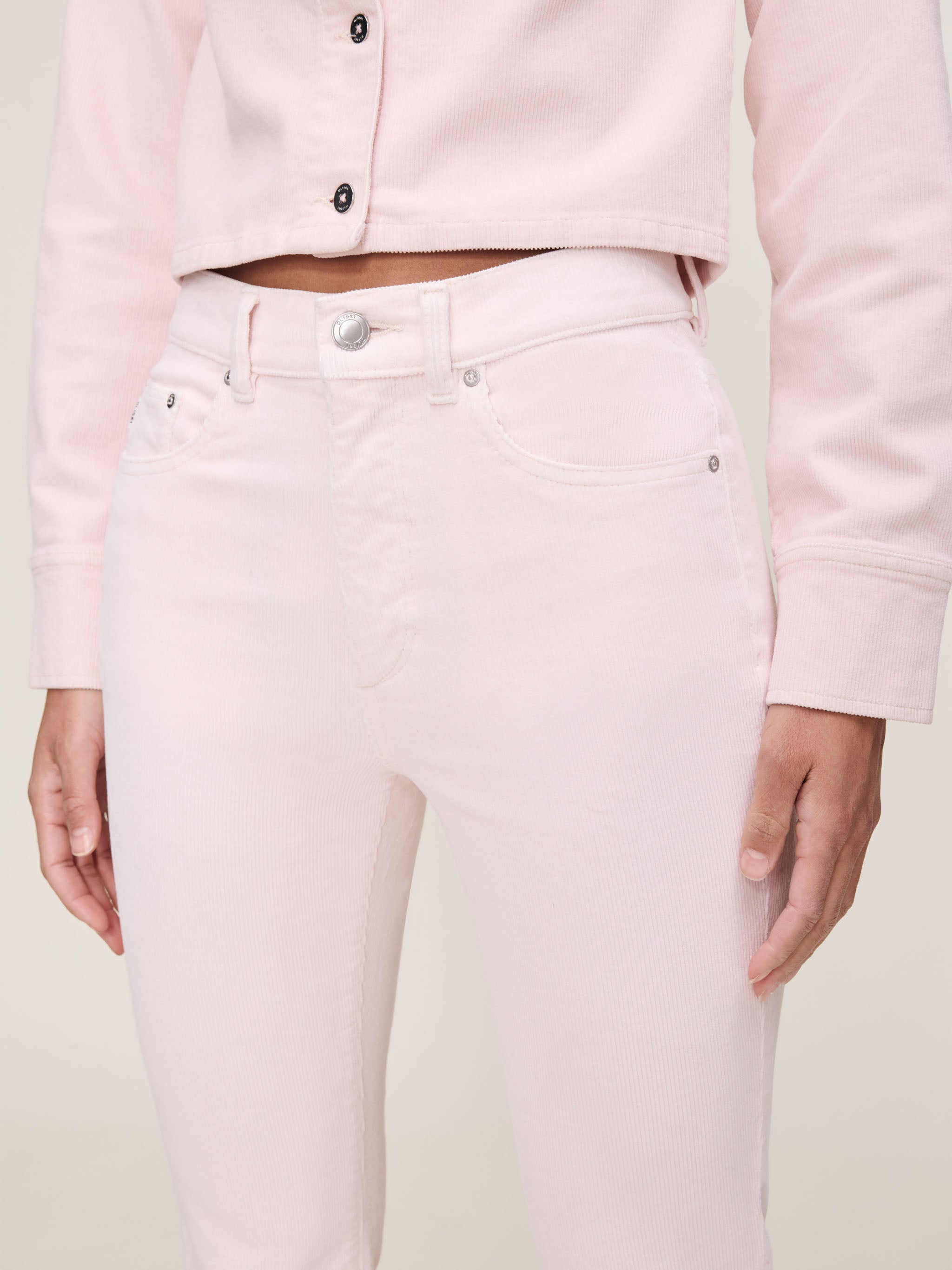 women's bootcut pink jean