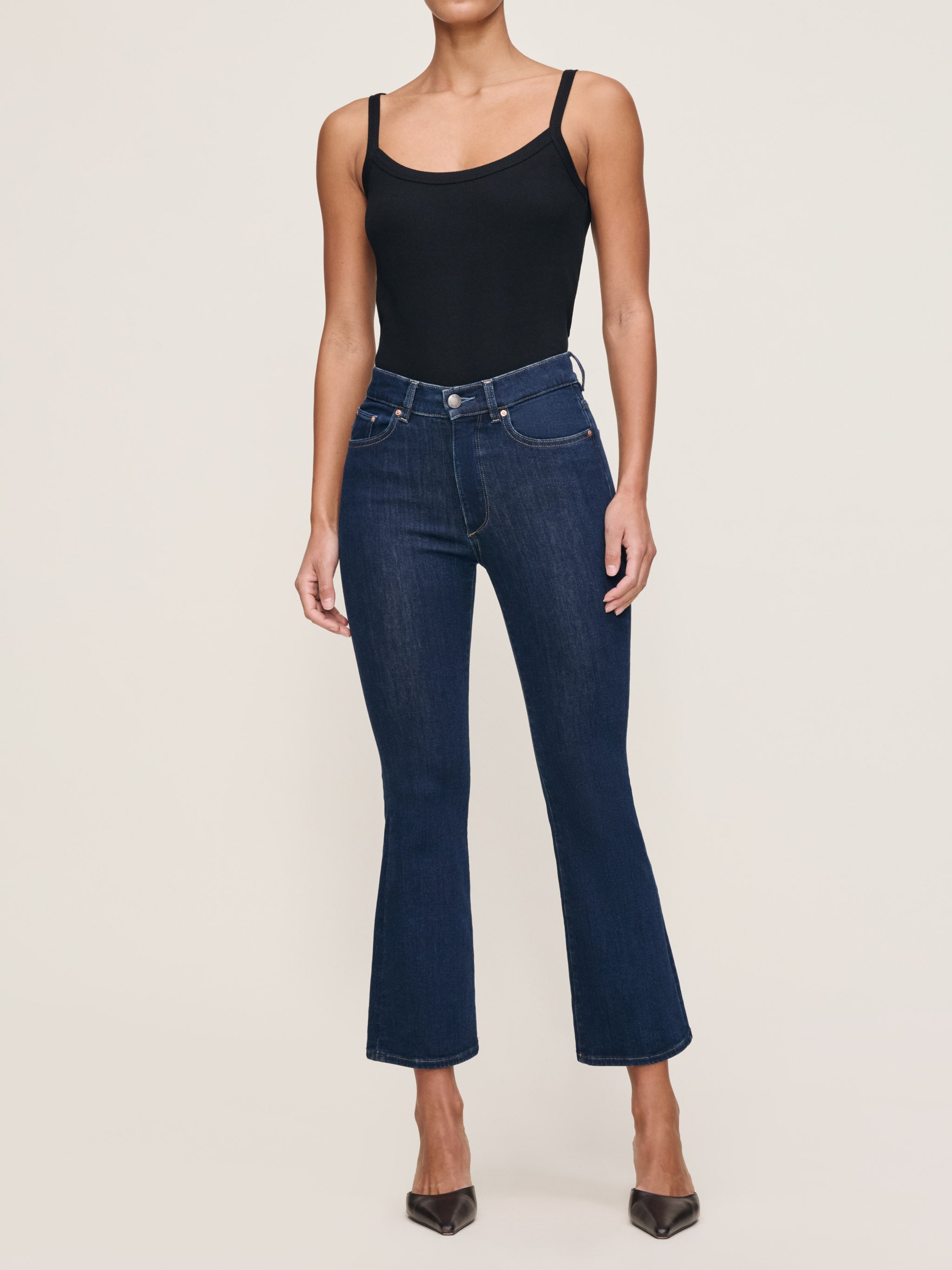 Bridget Boot High Rise Instasculpt™ Crop Jeans | Lunar Sky