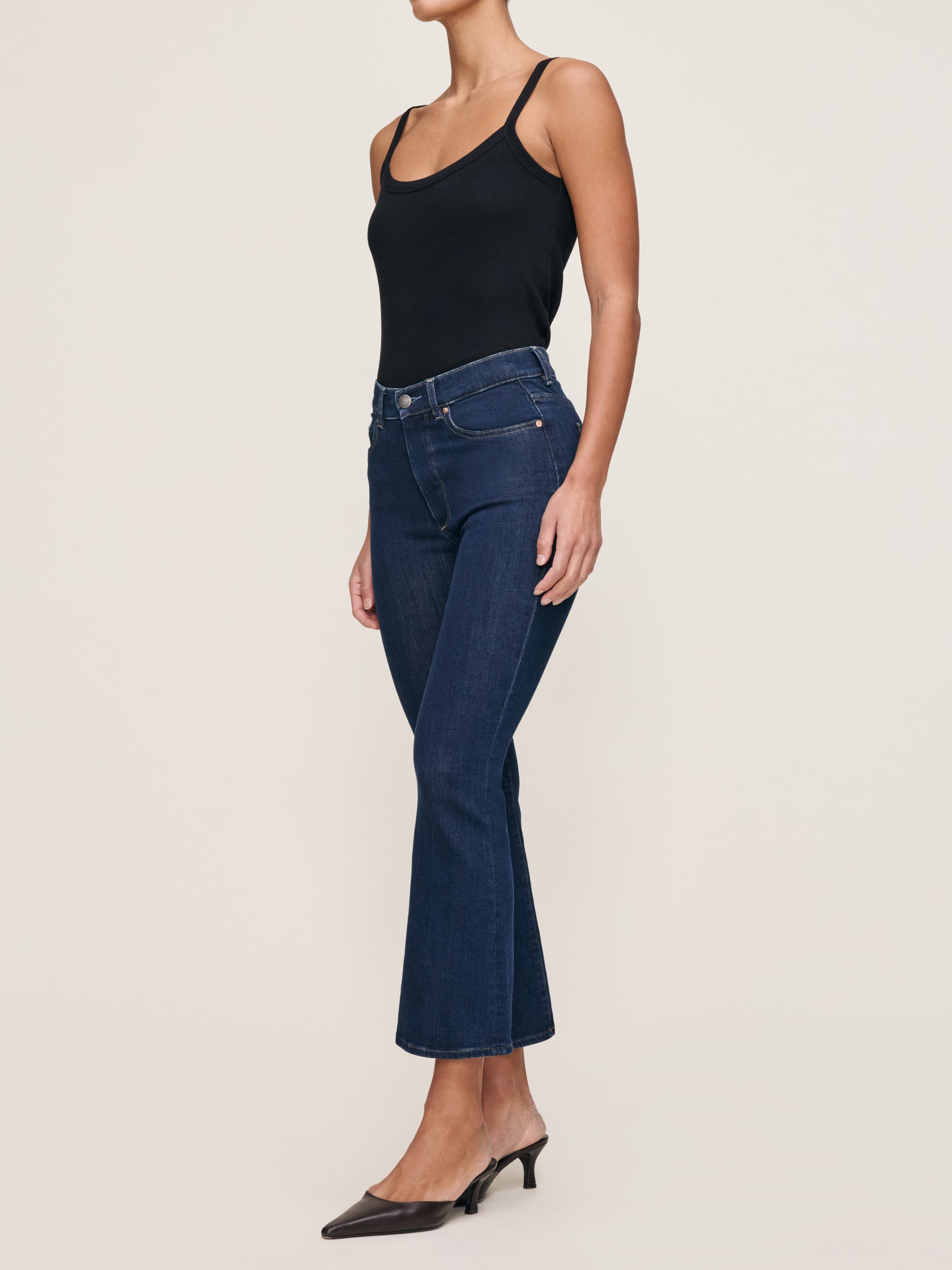 Bridget Boot High Rise Instasculpt™ Crop Jeans | Lunar Sky