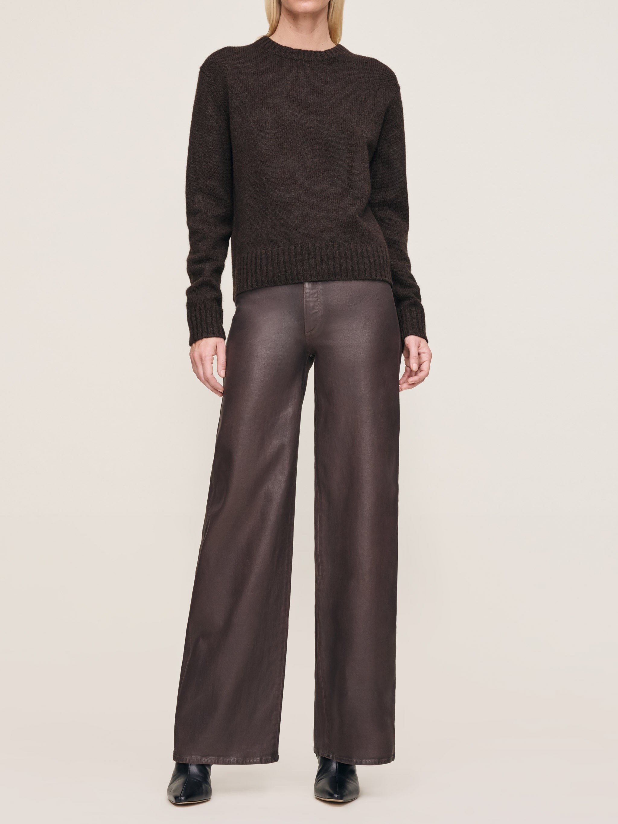 Crewneck Women Sweater | Umber
