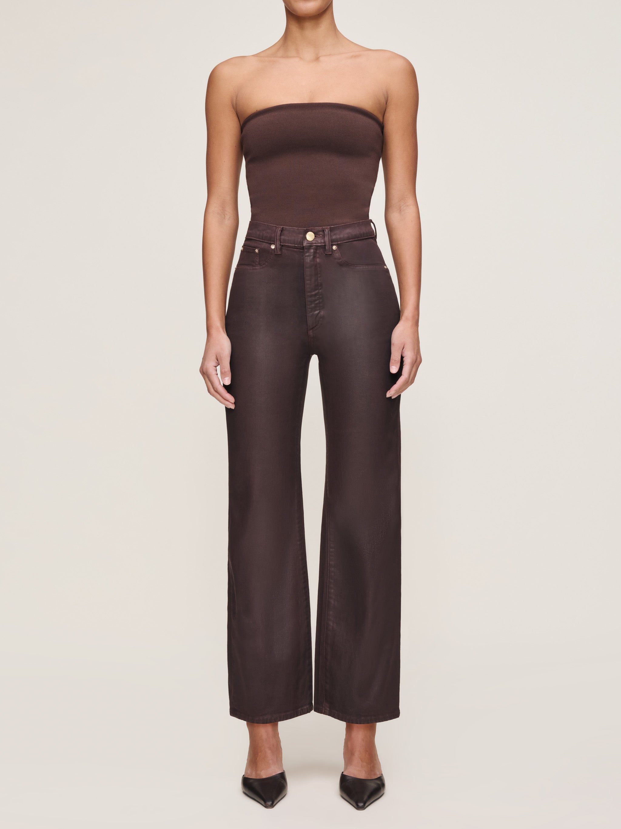 women's brown top