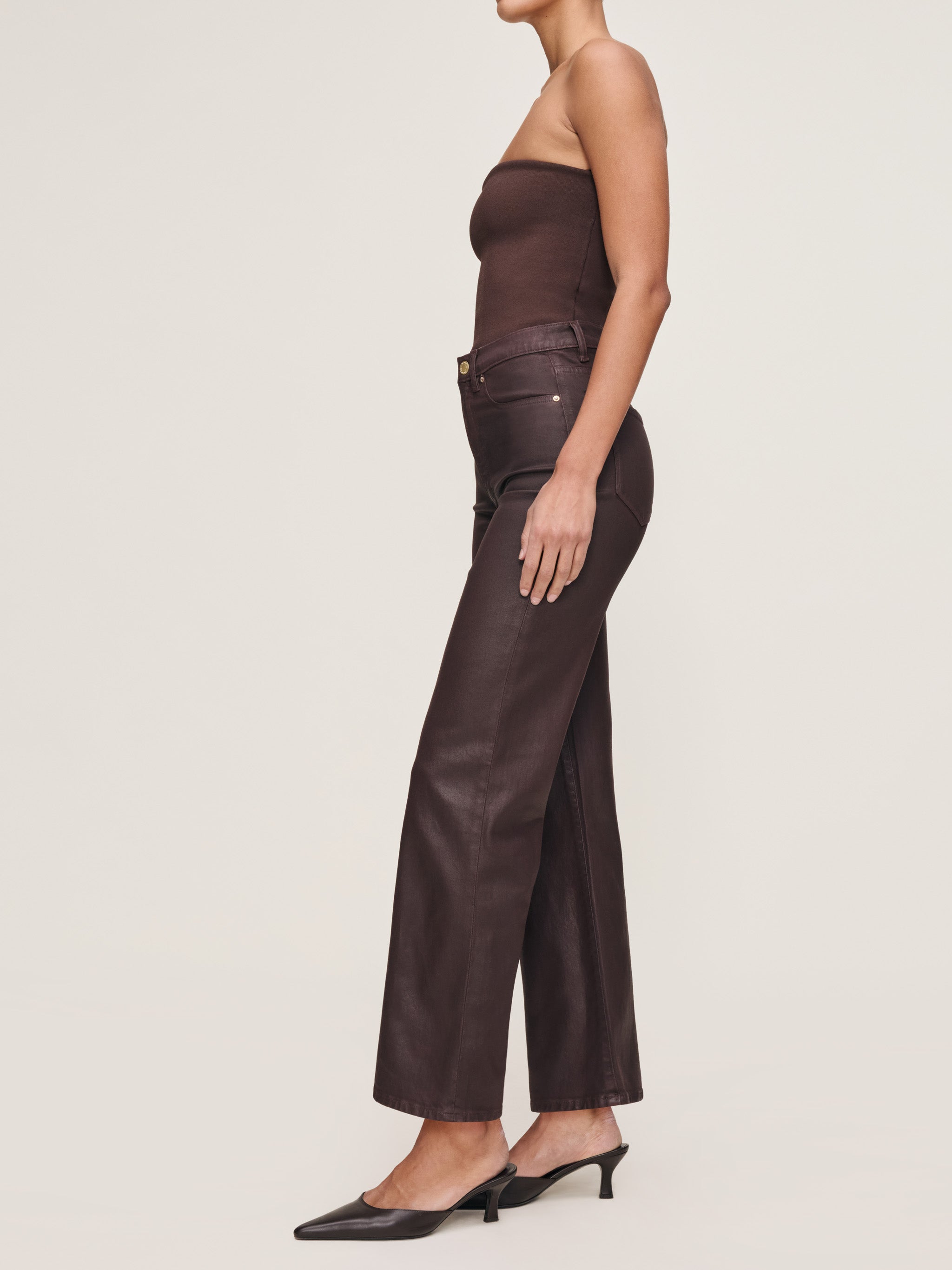 women's brown top