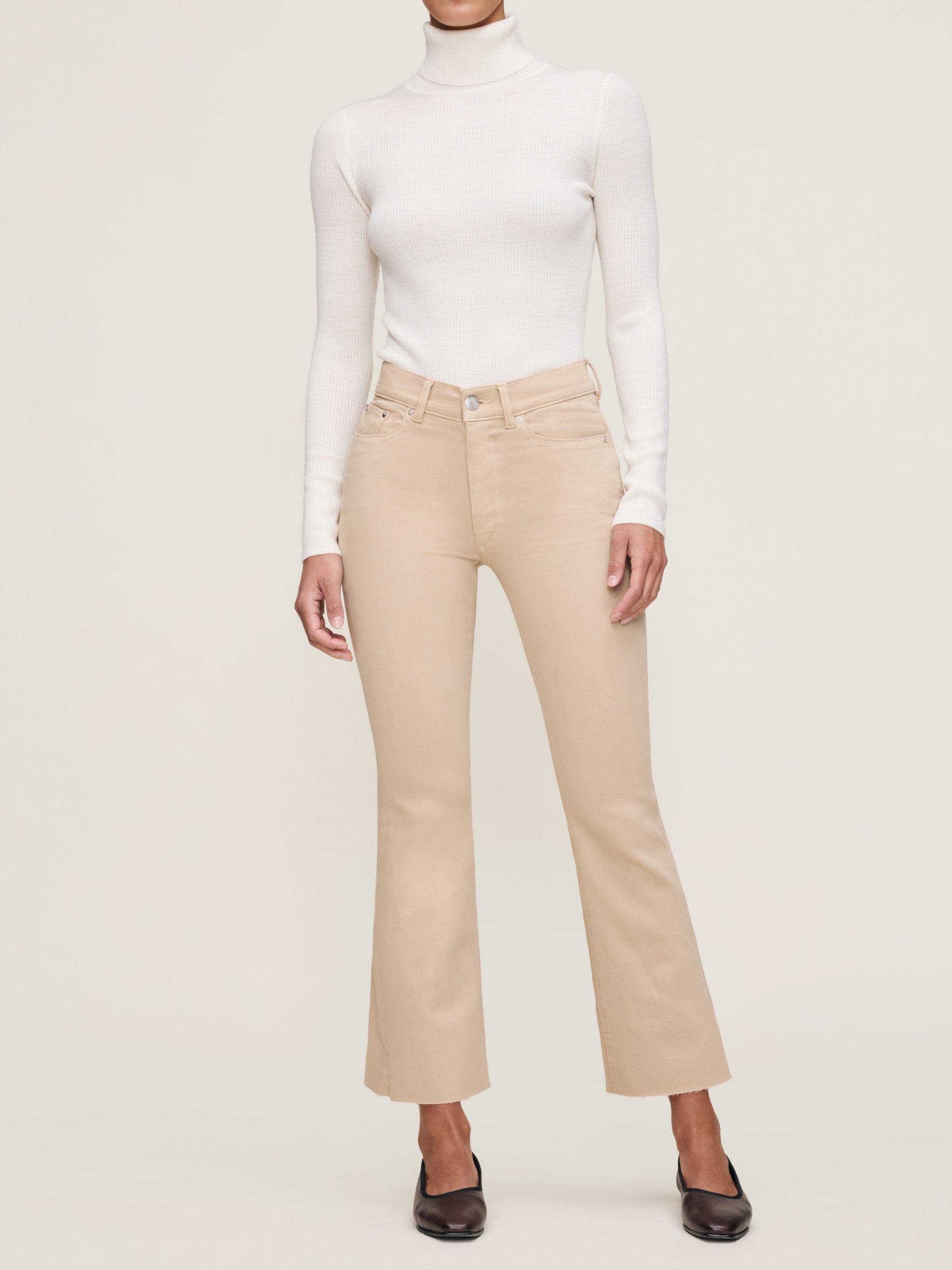 Women's bootcut khaki jean