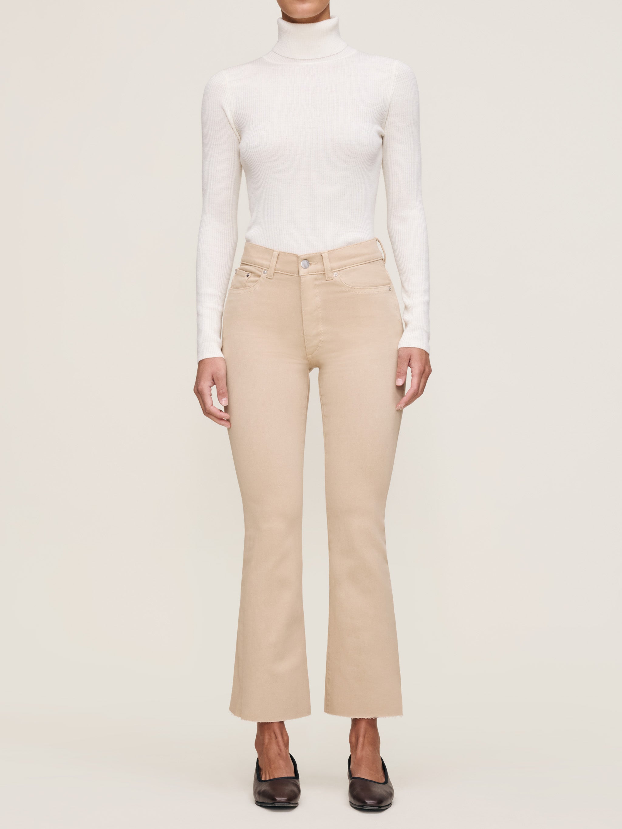 Women's bootcut khaki jean